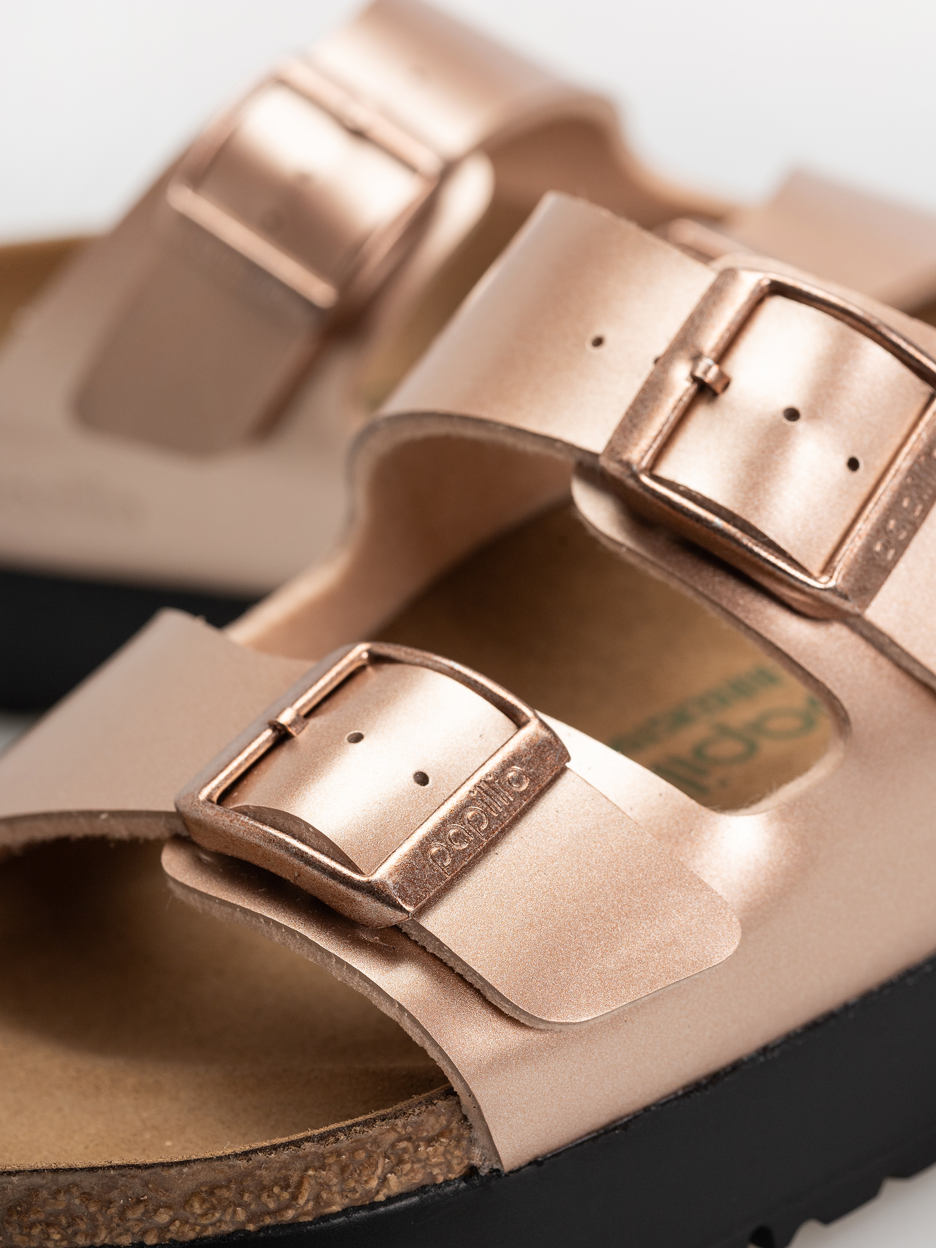 Șlapi Birkenstock Arizona Flex Platform Birko Flor Narrow Wmn (electric metallic copper)