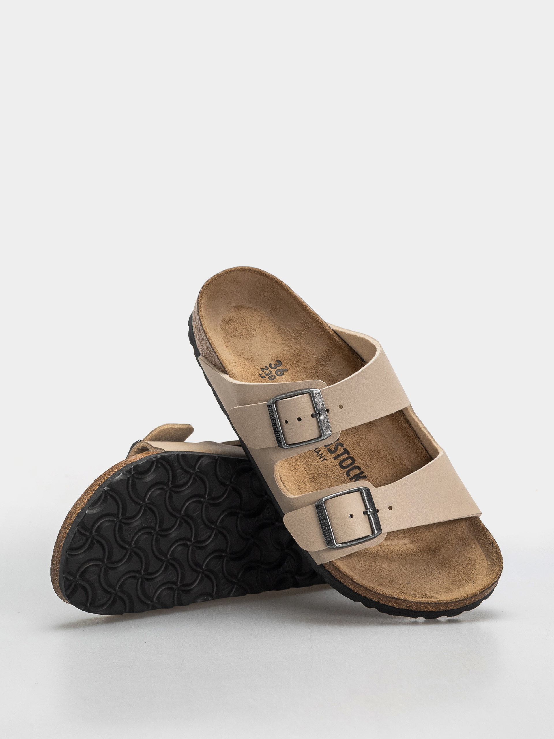 Șlapi Birkenstock Arizona Birko Flor Narrow (sandcastle)