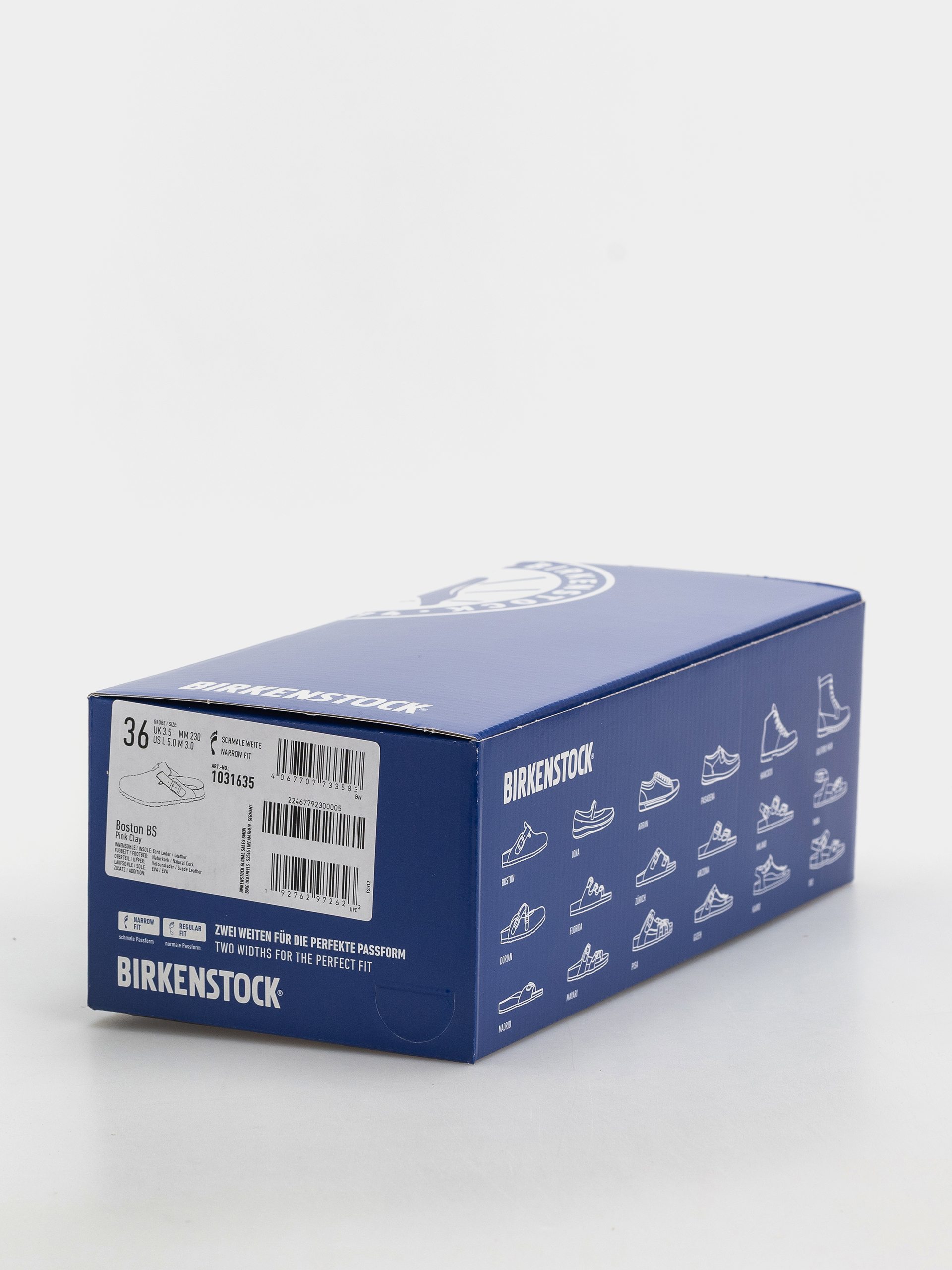 Șlapi Birkenstock Boston Suede Leather Narrow (pink clay)