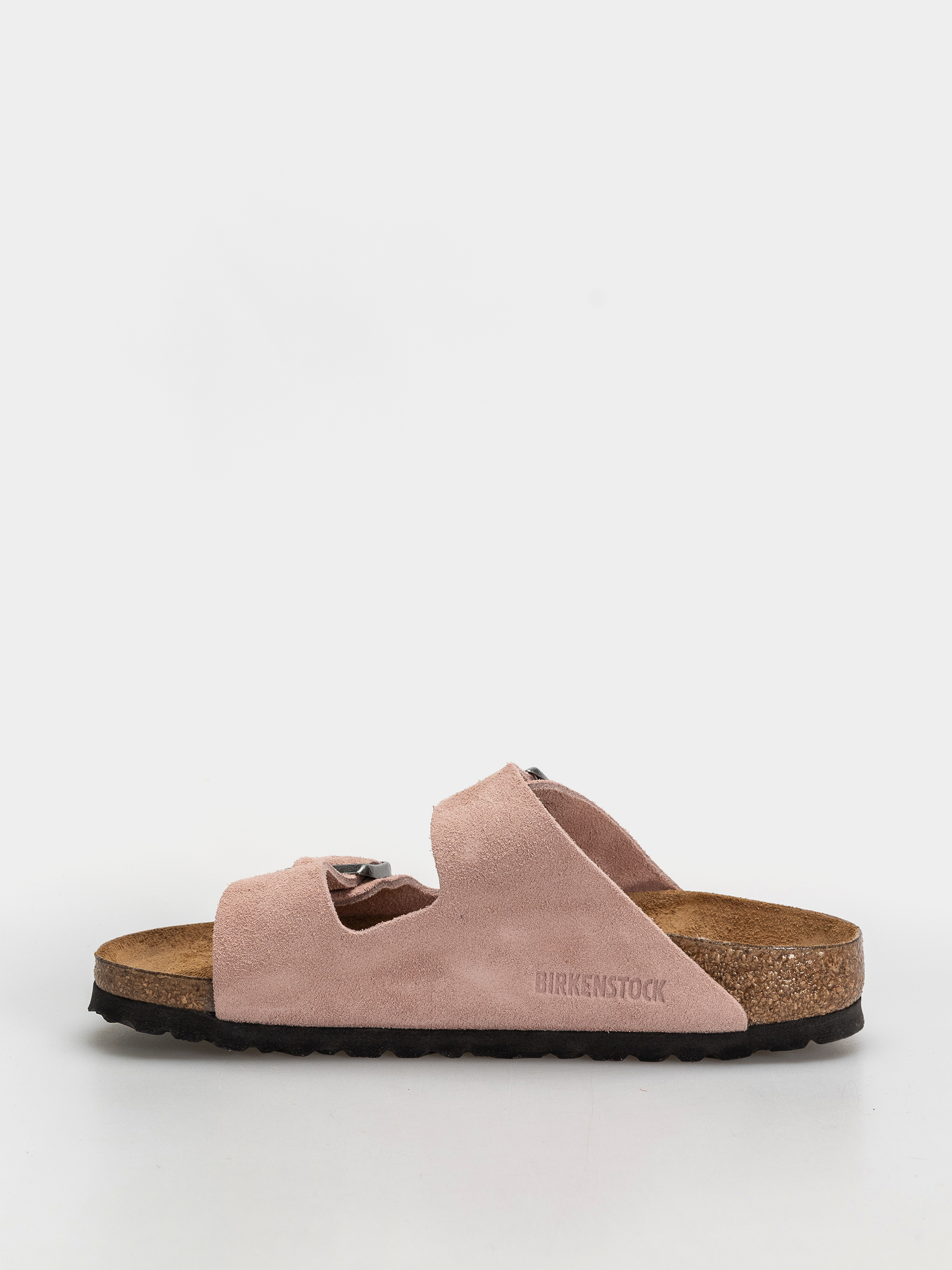 Șlapi Birkenstock Arizona Suede Leather Narrow (pink clay)