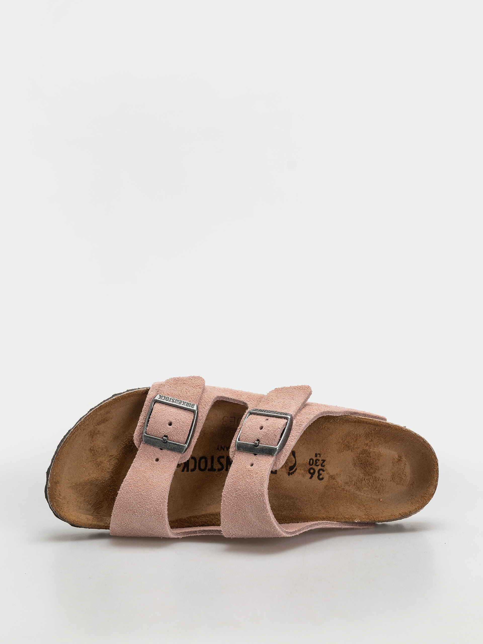 Șlapi Birkenstock Arizona Suede Leather Narrow (pink clay)