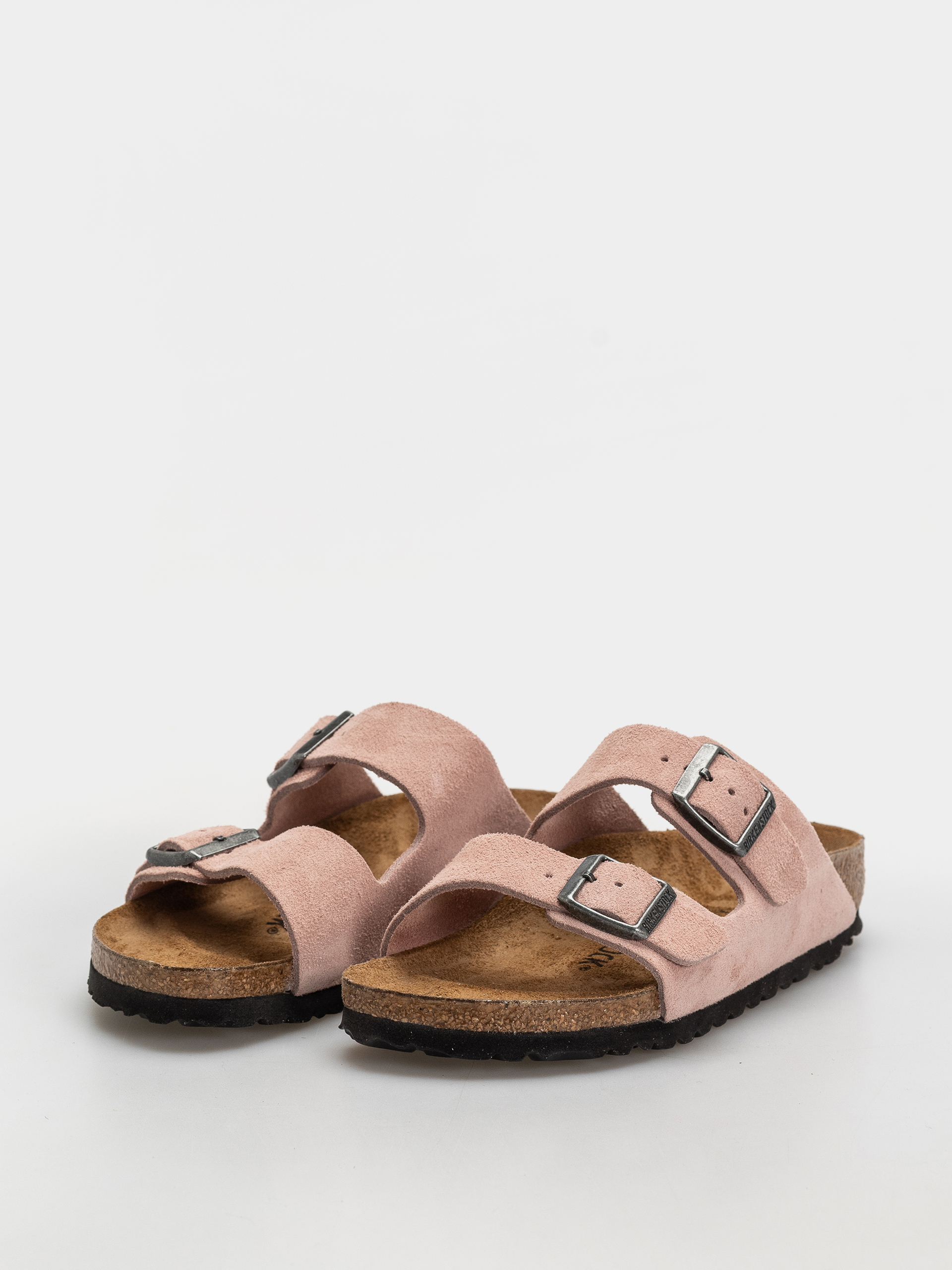Șlapi Birkenstock Arizona Suede Leather Narrow (pink clay)