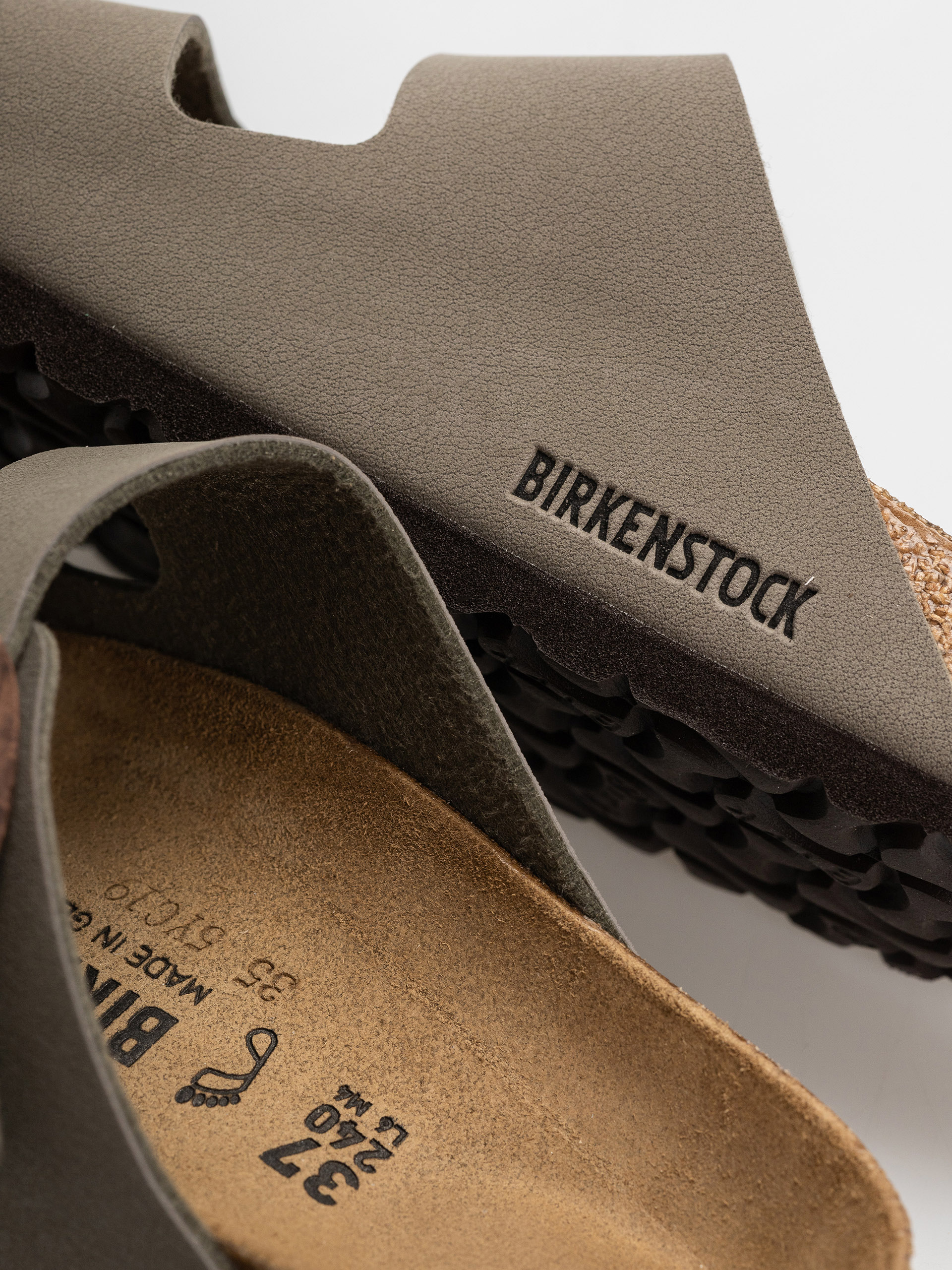 Șlapi Birkenstock Arizona Birkibuc Regular (stone)