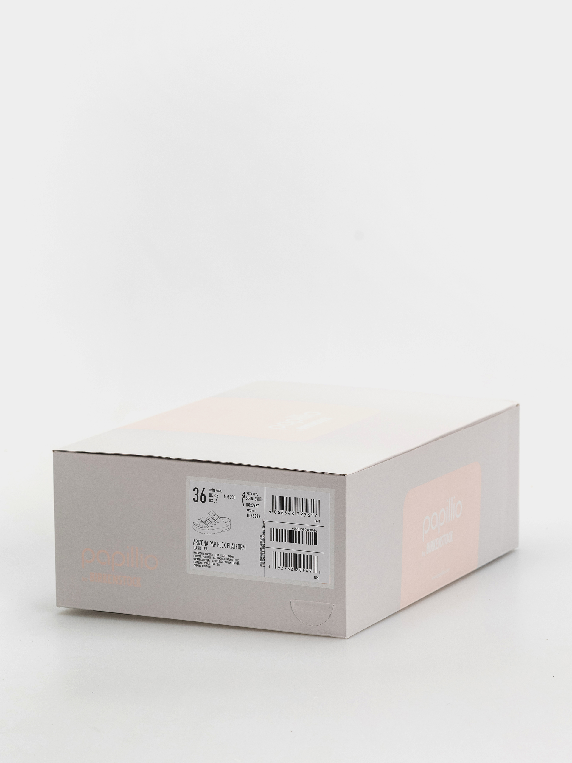 Șlapi Birkenstock Arizona Flex Platform Nubuck Leather Narrow Wmn (dark tea)