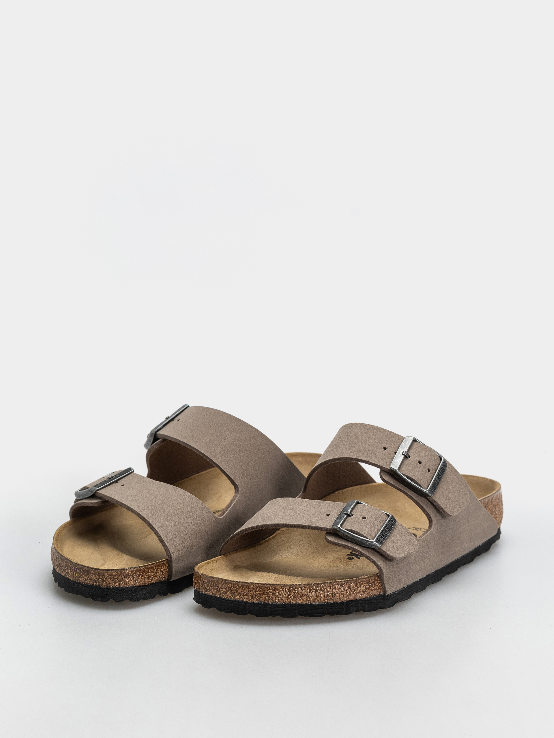Șlapi Birkenstock Arizona Birkibuc Regular (gray taupe)