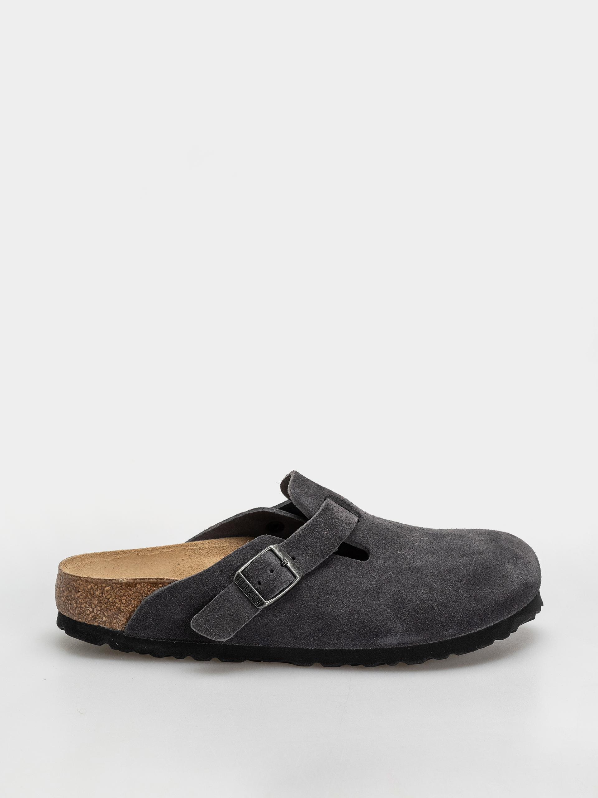u0218lapi Birkenstock Boston Suede Leather Narrow (charcoal)
