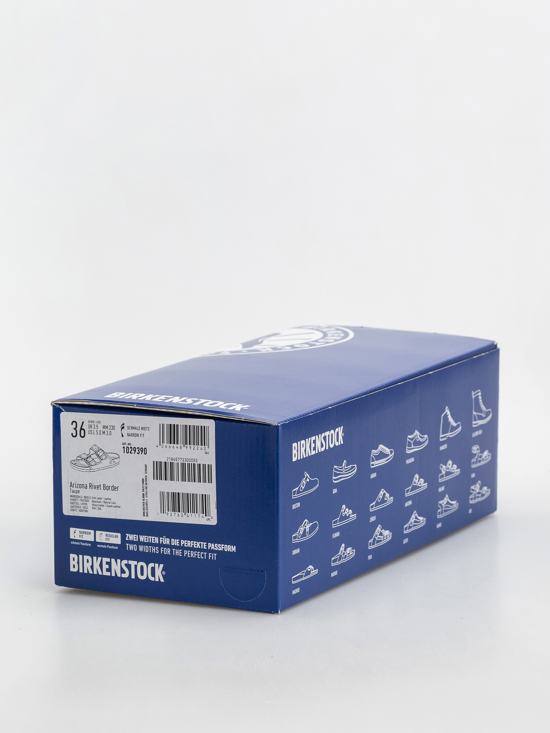 Șlapi Birkenstock Arizona Rivets Suede Leather Narrow Wmn (taupe)