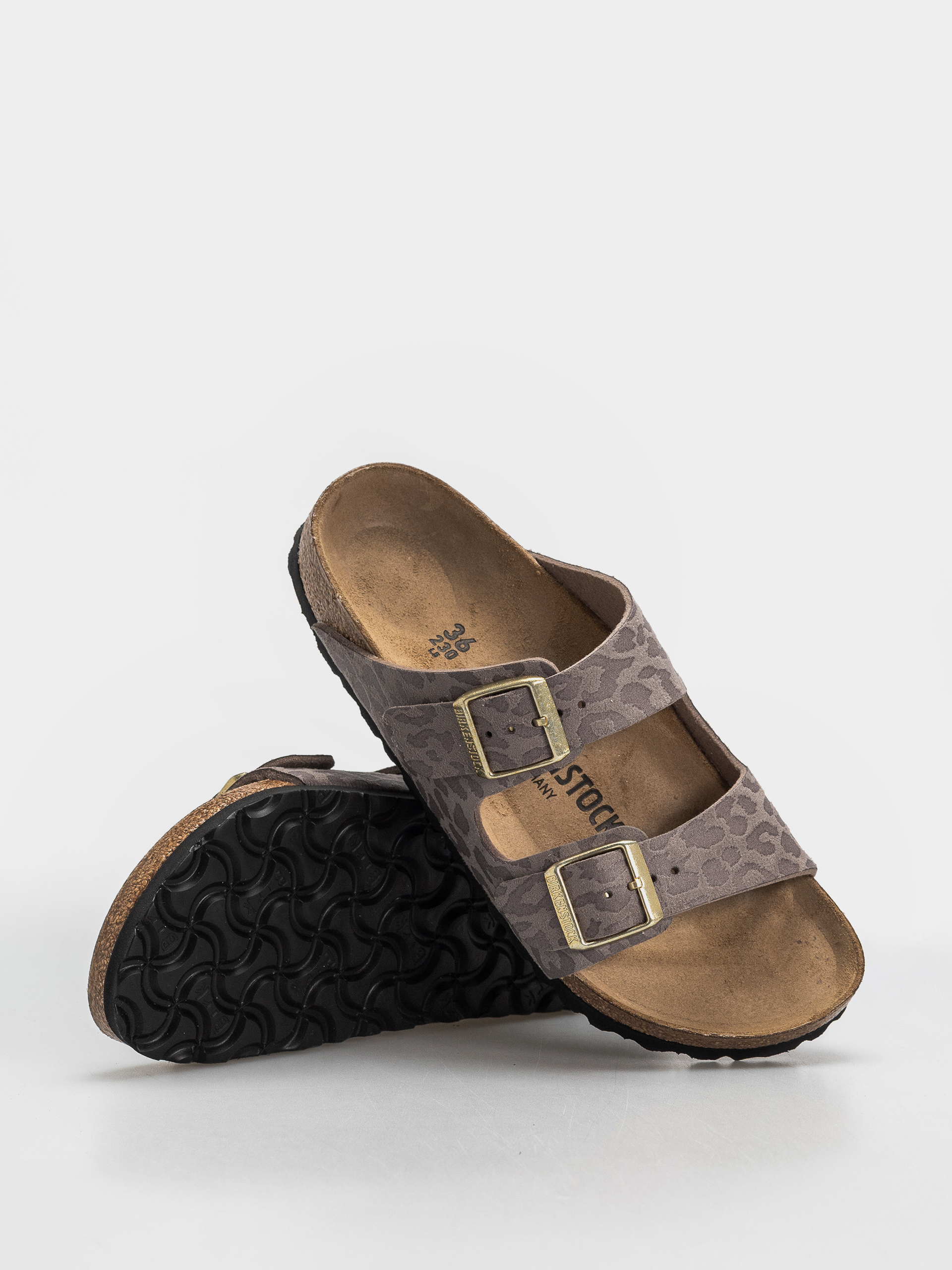 Șlapi Birkenstock Arizona Synthetics Narrow Wmn (syn leo grey taupe)