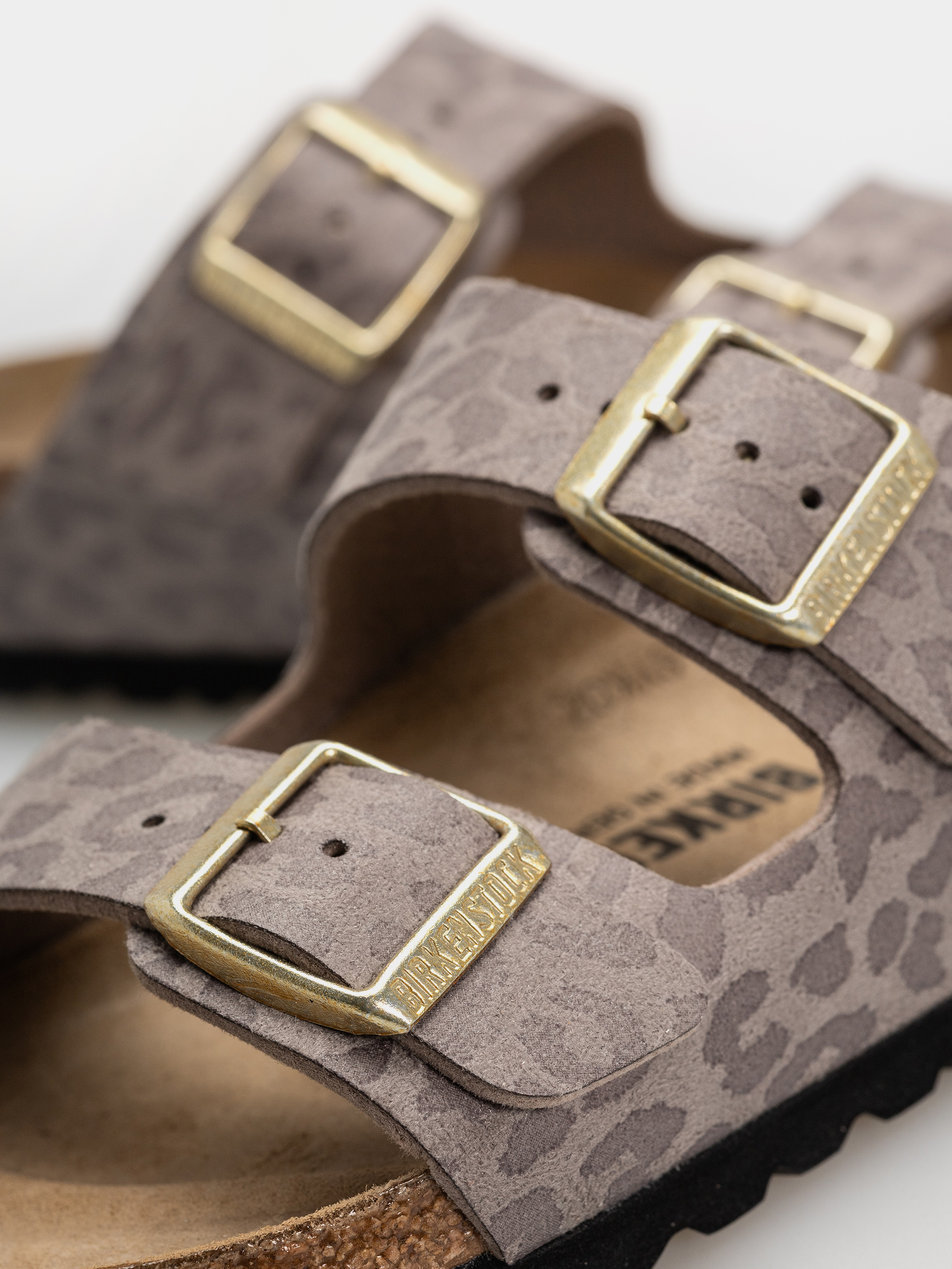 Șlapi Birkenstock Arizona Synthetics Narrow Wmn (syn leo grey taupe)