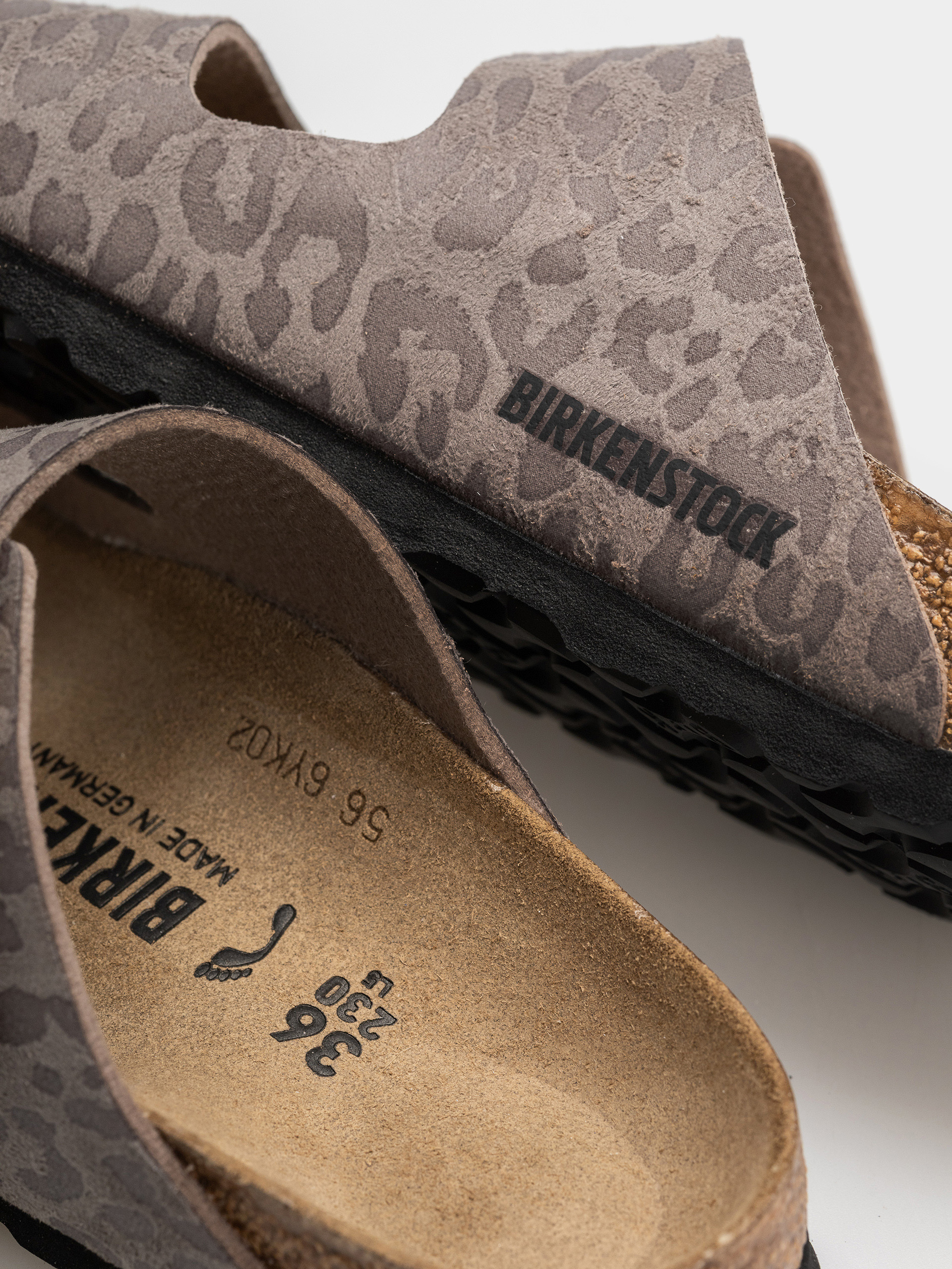 Șlapi Birkenstock Arizona Synthetics Narrow Wmn (syn leo grey taupe)