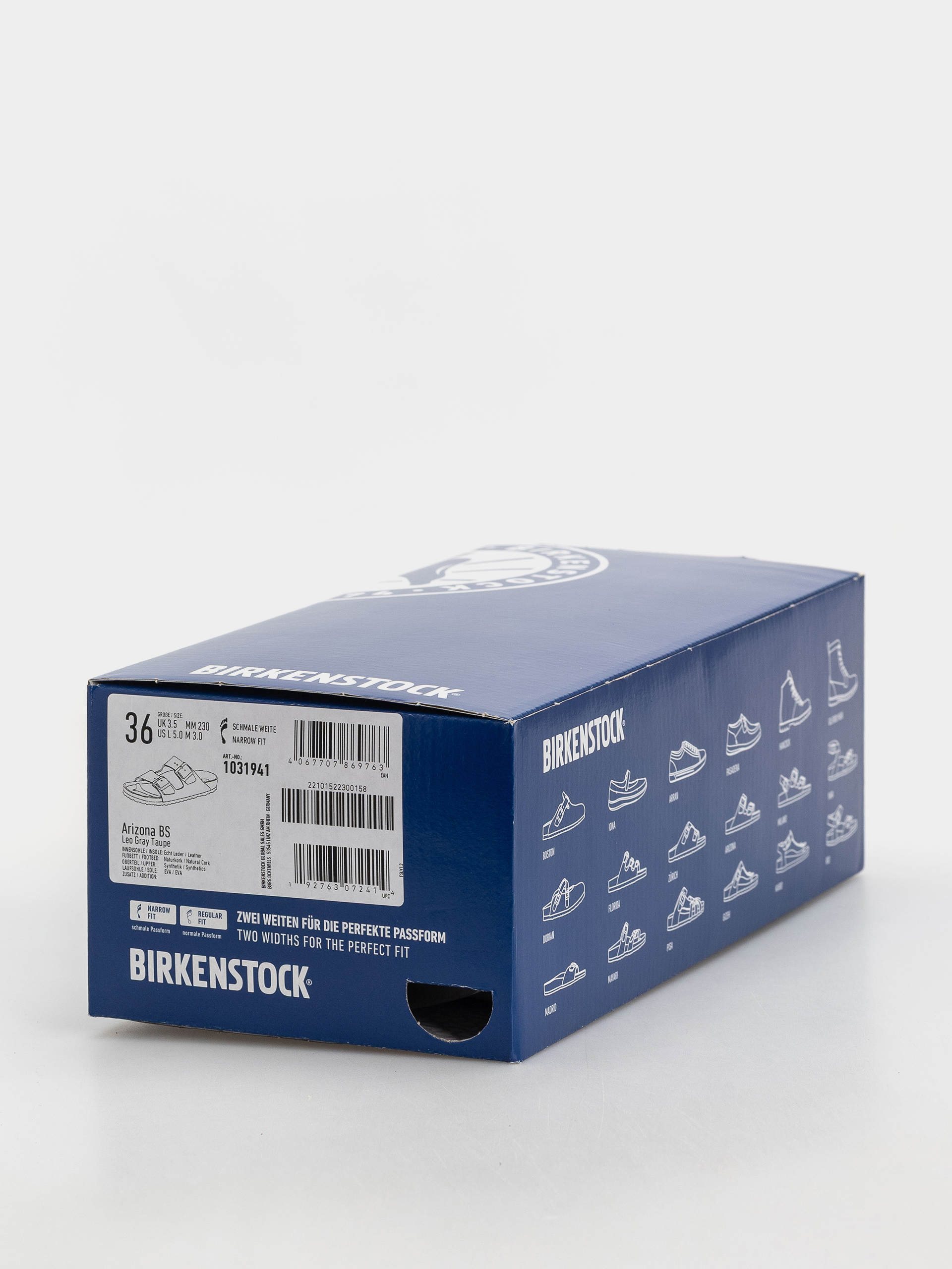 Șlapi Birkenstock Arizona Synthetics Narrow Wmn (syn leo grey taupe)