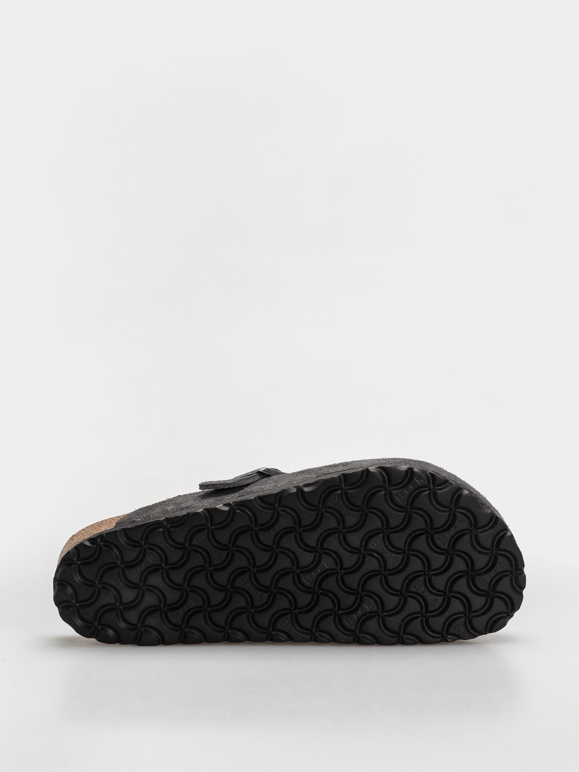Șlapi Birkenstock Boston Suede Leather Regular (charcoal)