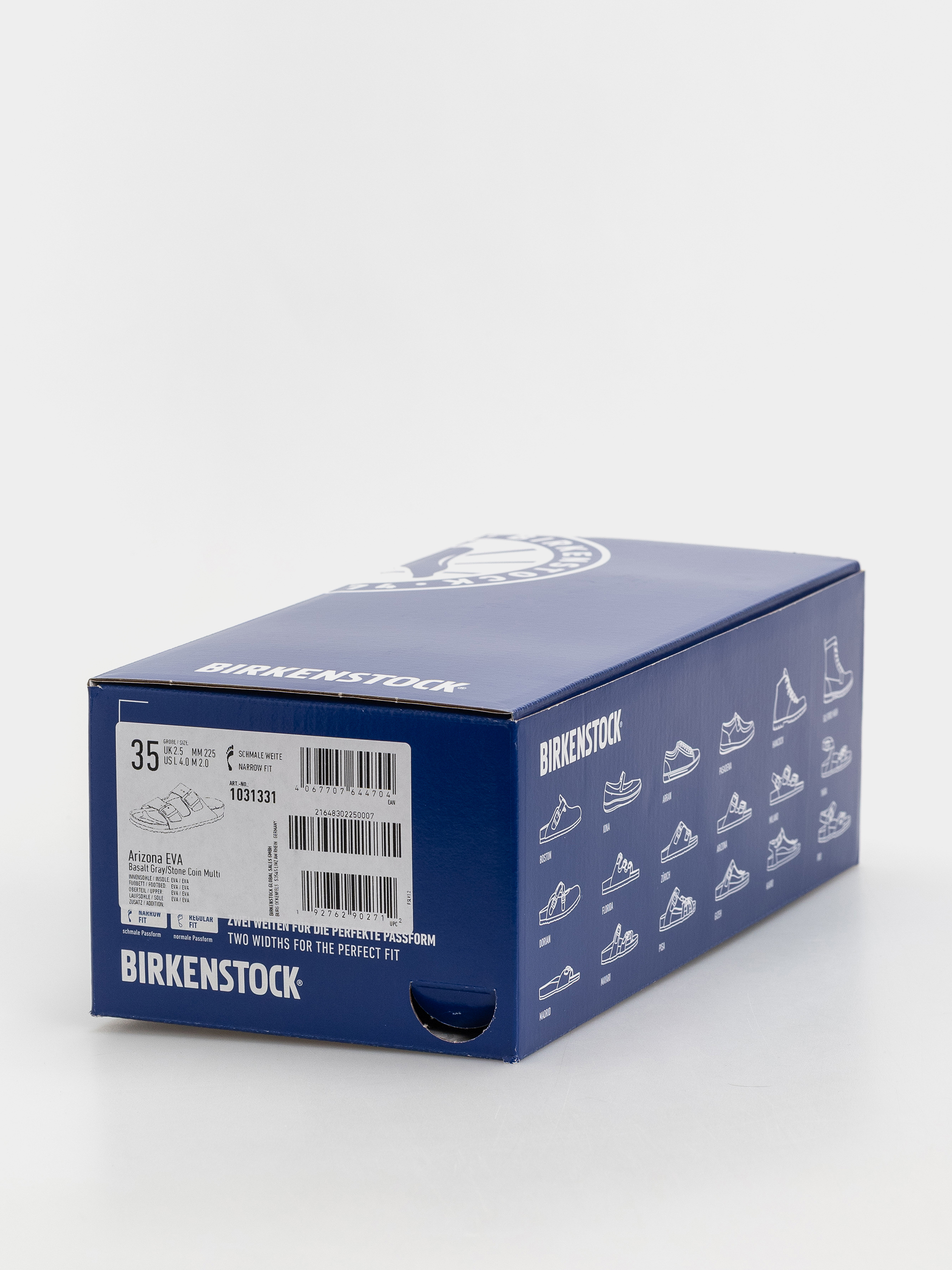 Șlapi Birkenstock Arizona Essentials EVA Narrow (basalt gray/stone coin multi)