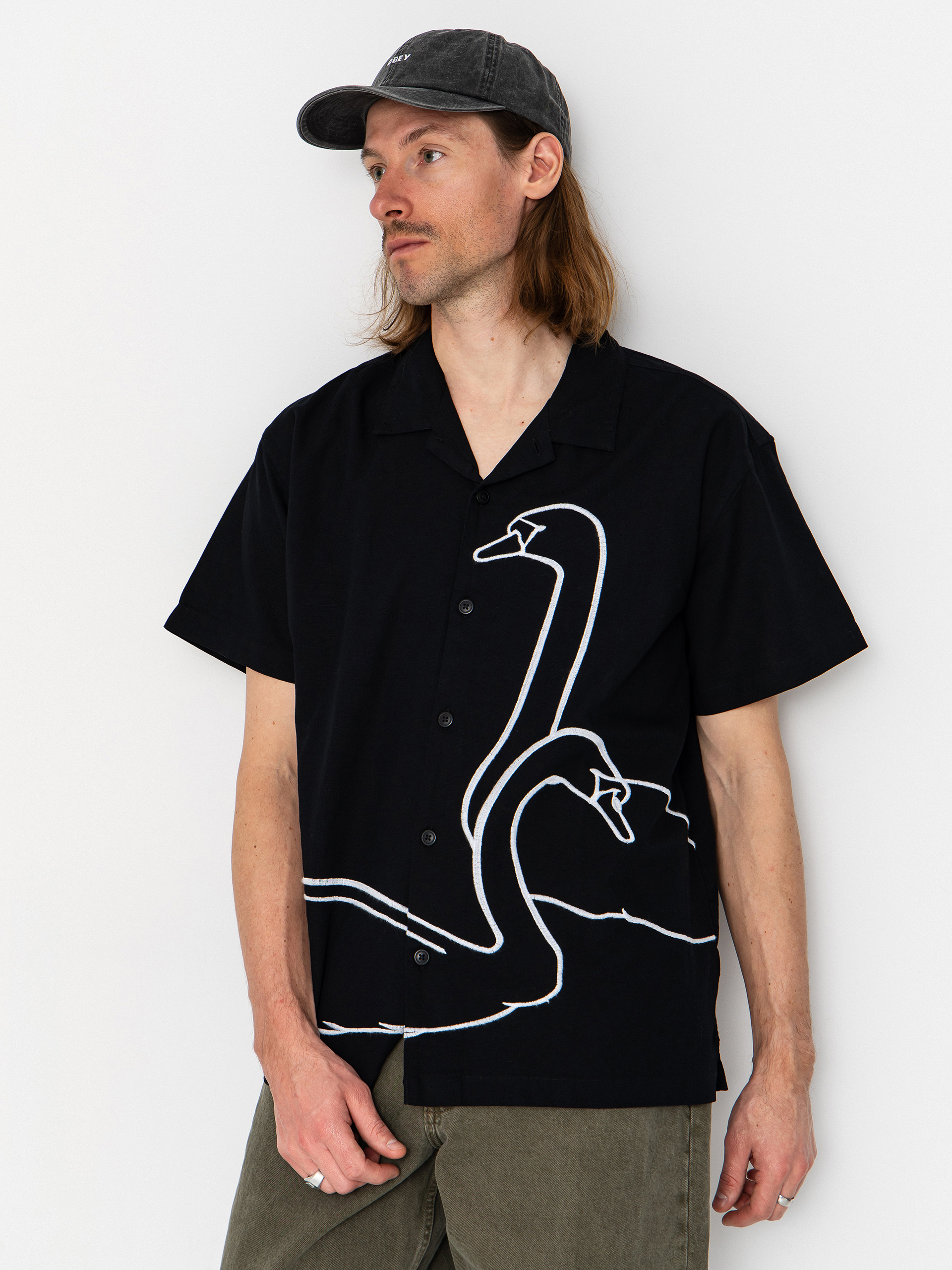 Cămașă OBEY Cliff (black)