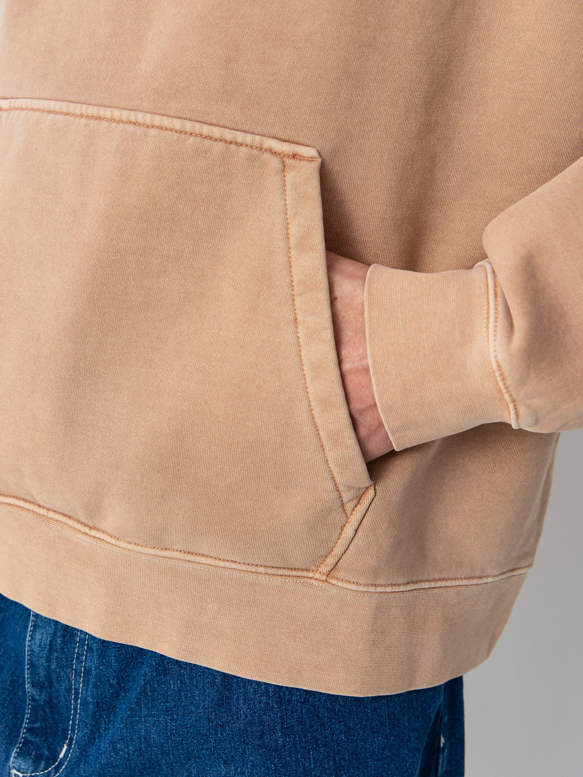 Hanorac cu glugă Vans Premium HD (warm taupe)