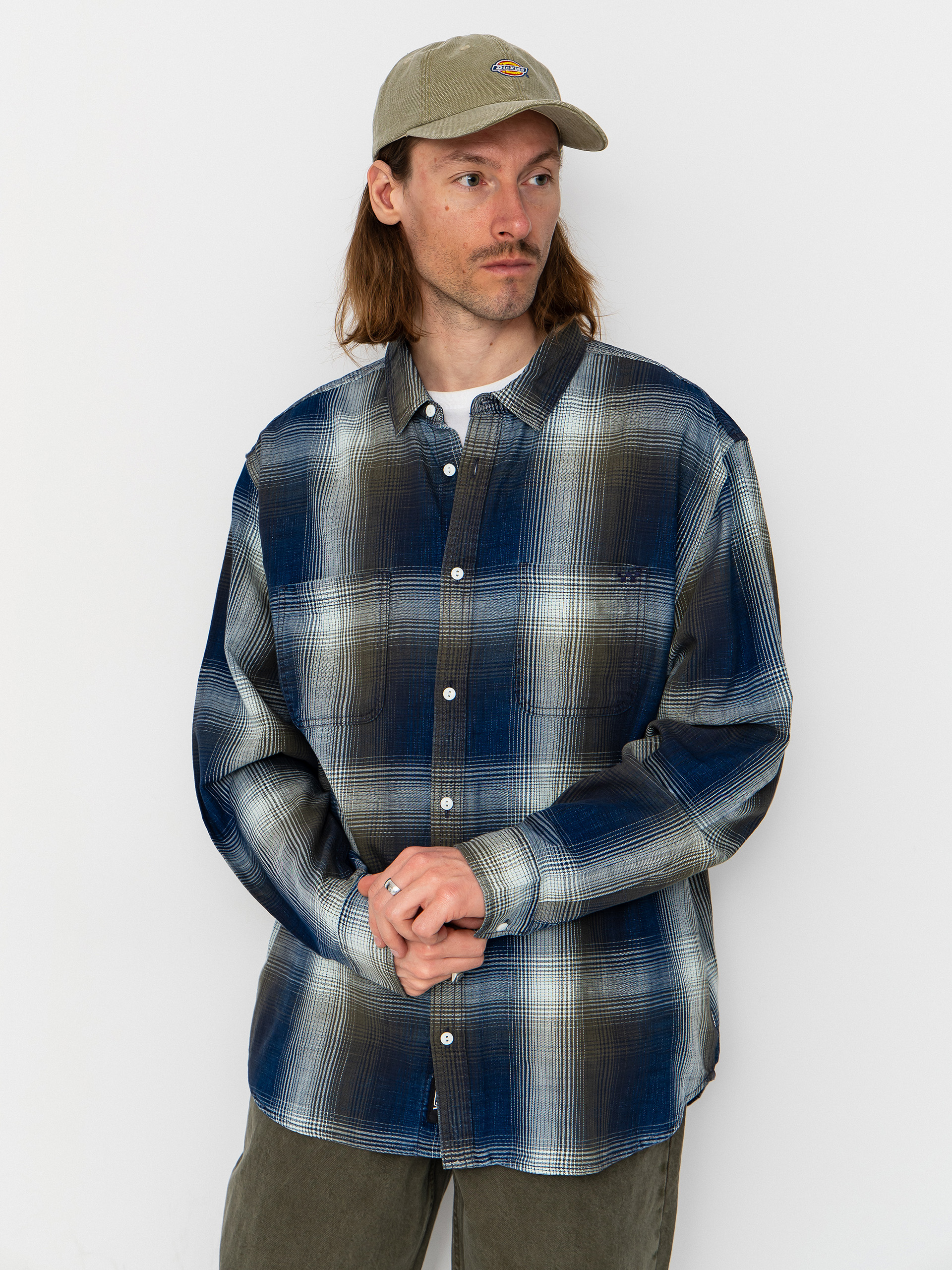 Cămașă Vans Indigo Plaid (mossy olive)