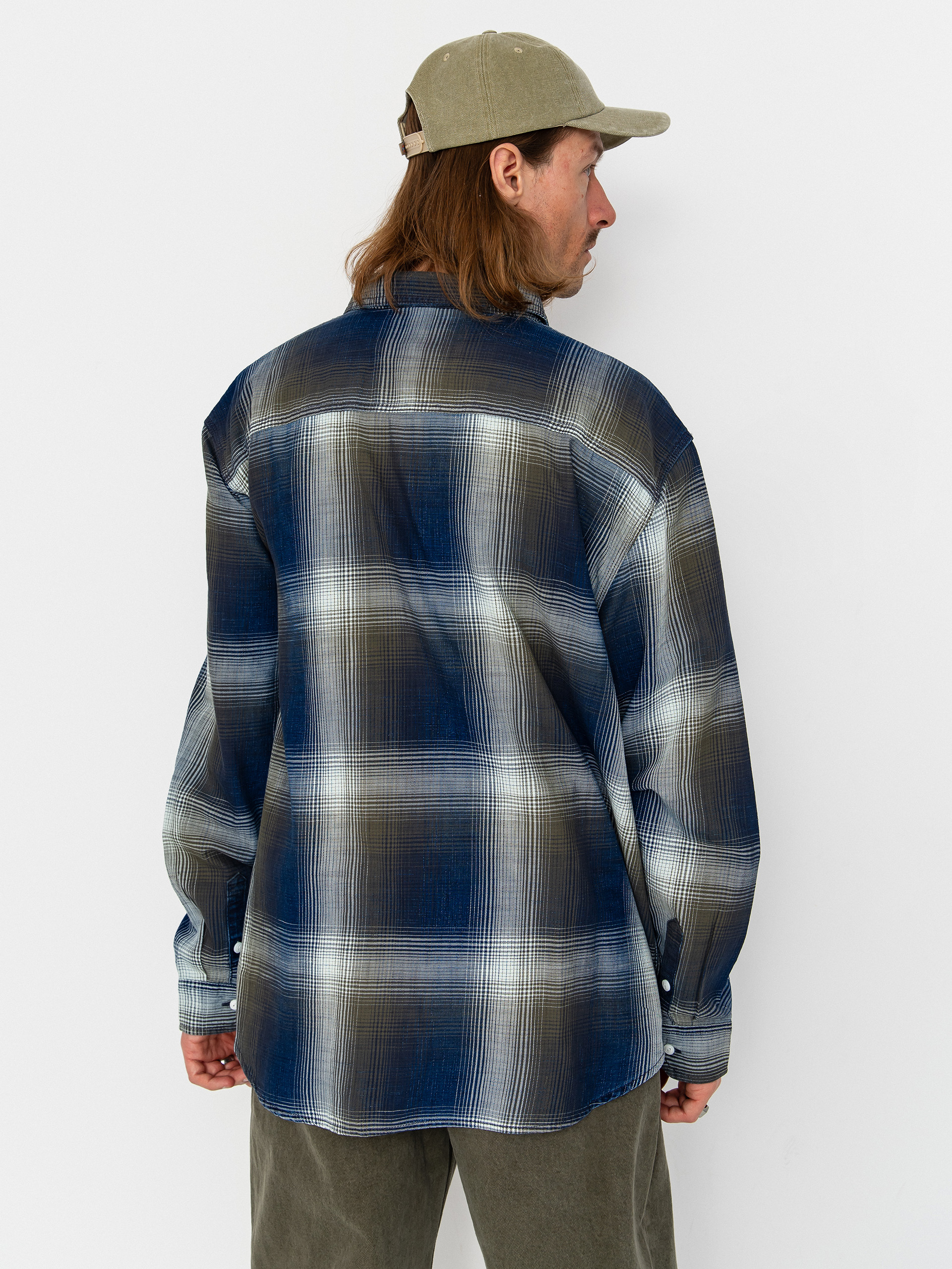 Cămașă Vans Indigo Plaid (mossy olive)