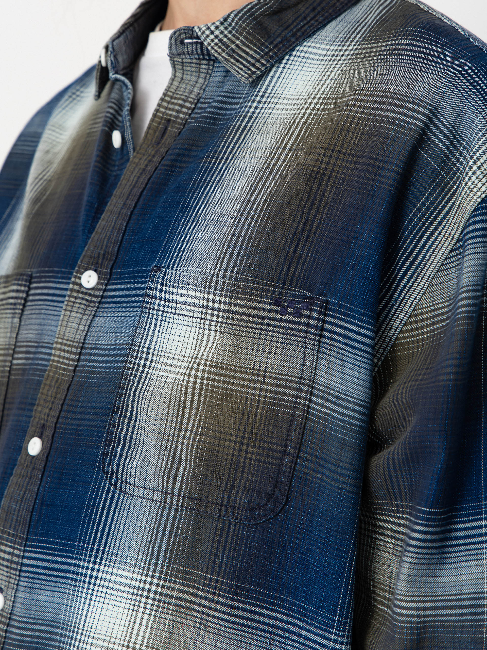 Cămașă Vans Indigo Plaid (mossy olive)