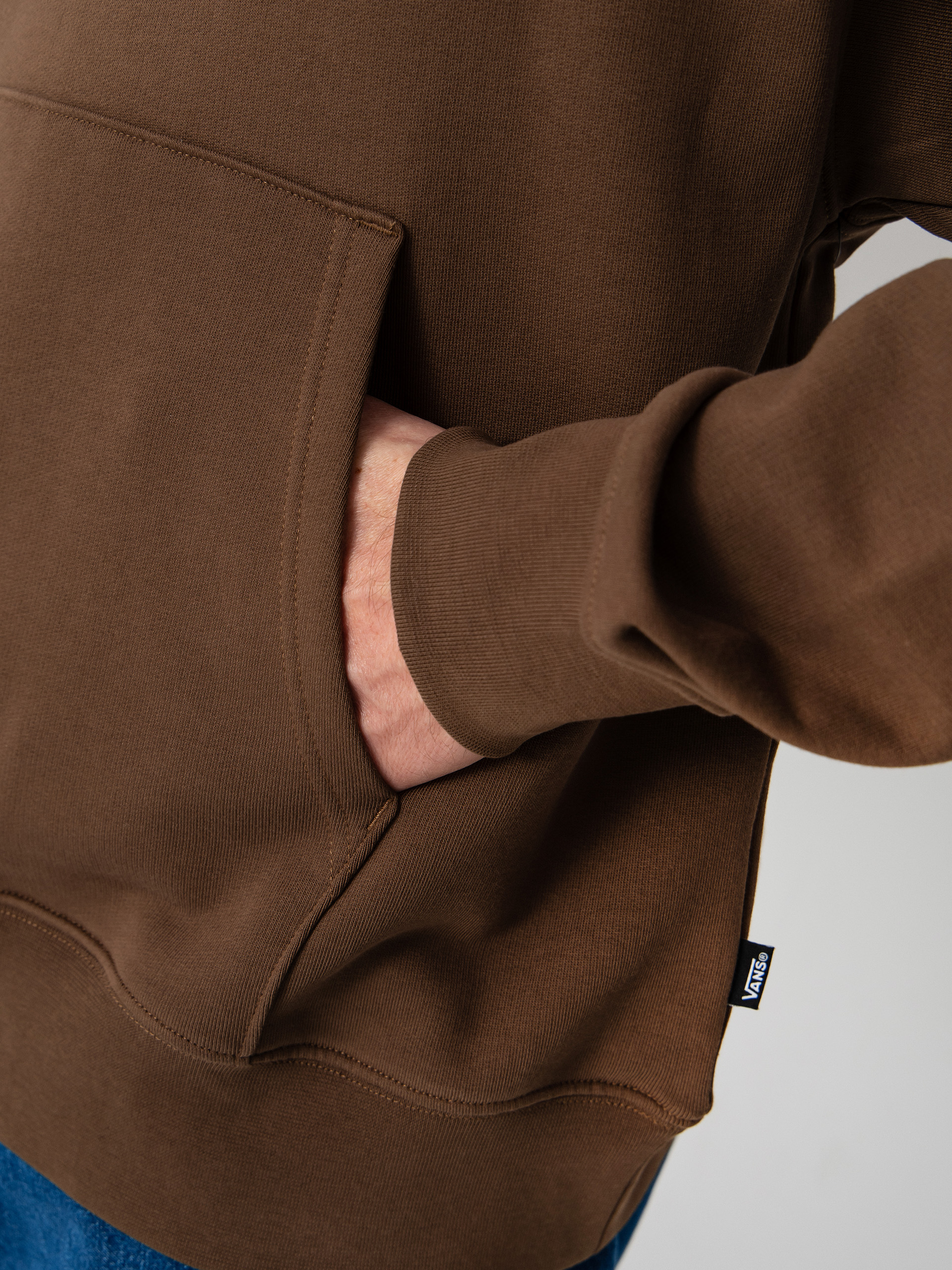 Hanorac cu glugă Vans Stone Swirl Loose HD (vintage cocoa)