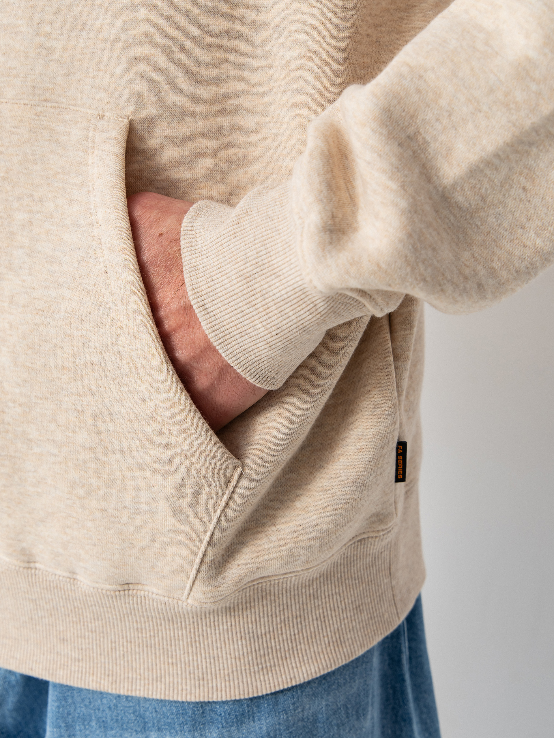 Hanorac cu glugă Volcom Fa Mickey Mason HD (dust heather)