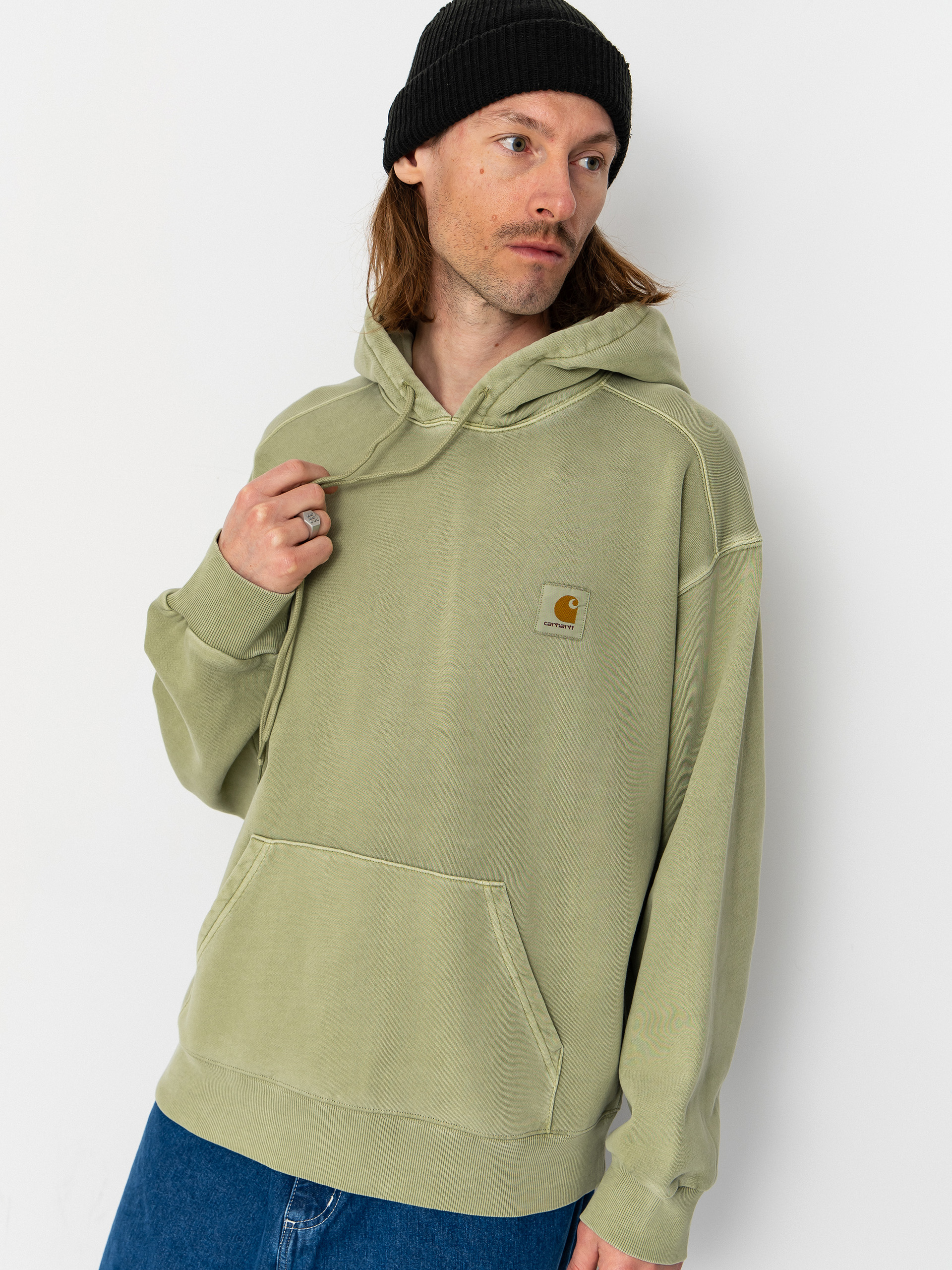 Hanorac cu glugă Carhartt WIP Nelson HD (gentle green)