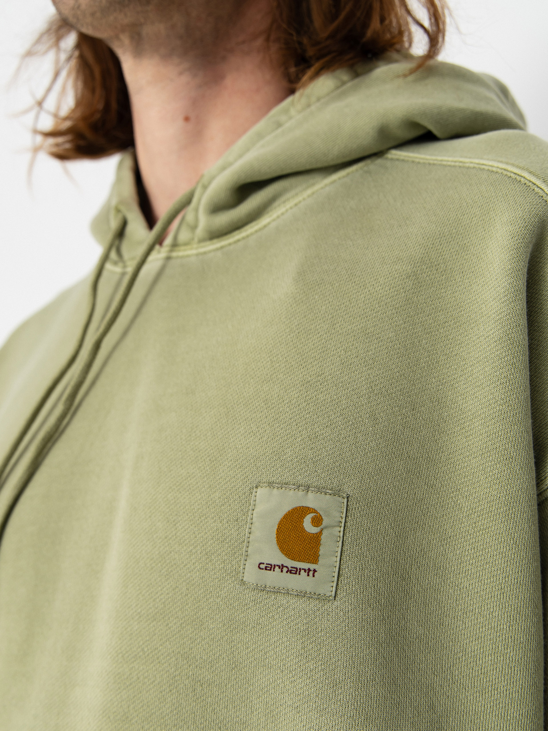 Hanorac cu glugă Carhartt WIP Nelson HD (gentle green)