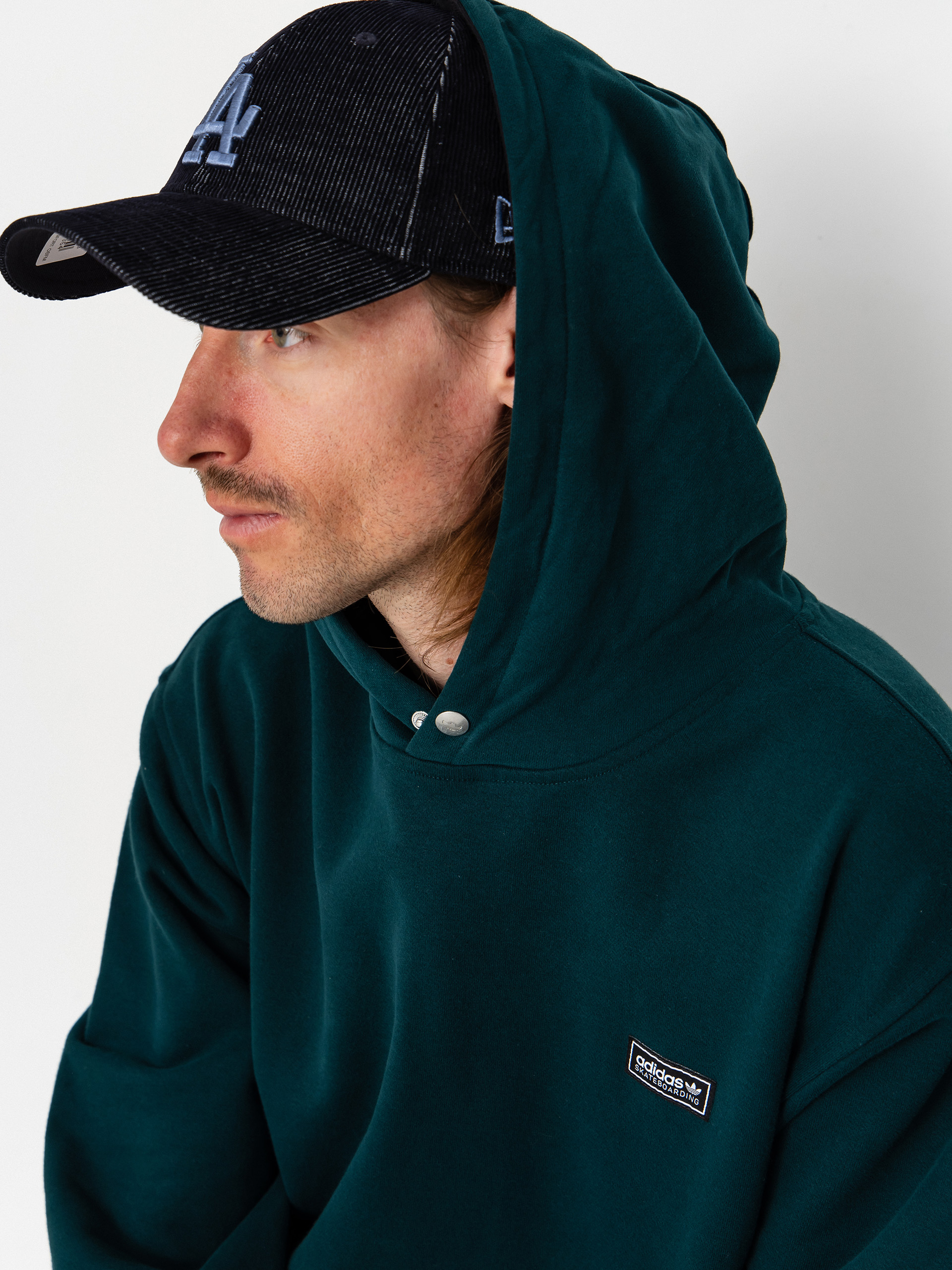 Hanorac cu glugă adidas Gonz Head HD (aurivy/black)