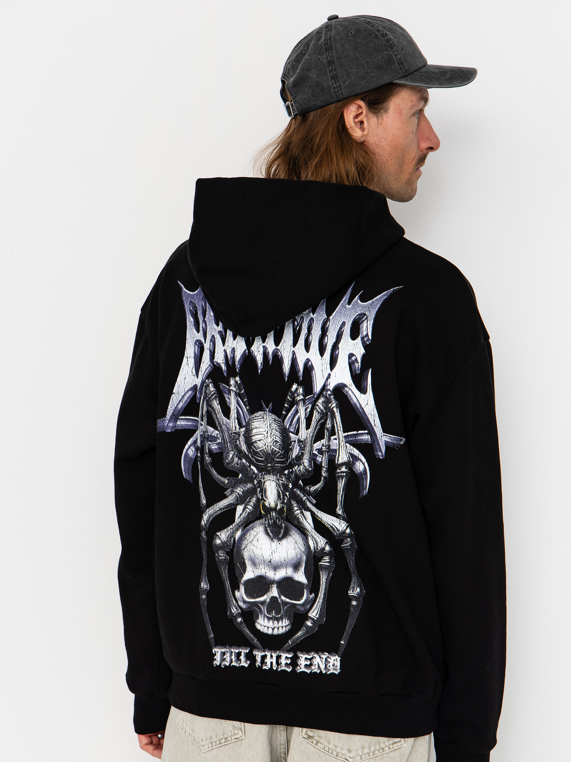 Hanorac cu glugă Primitive Creeper HD (black)