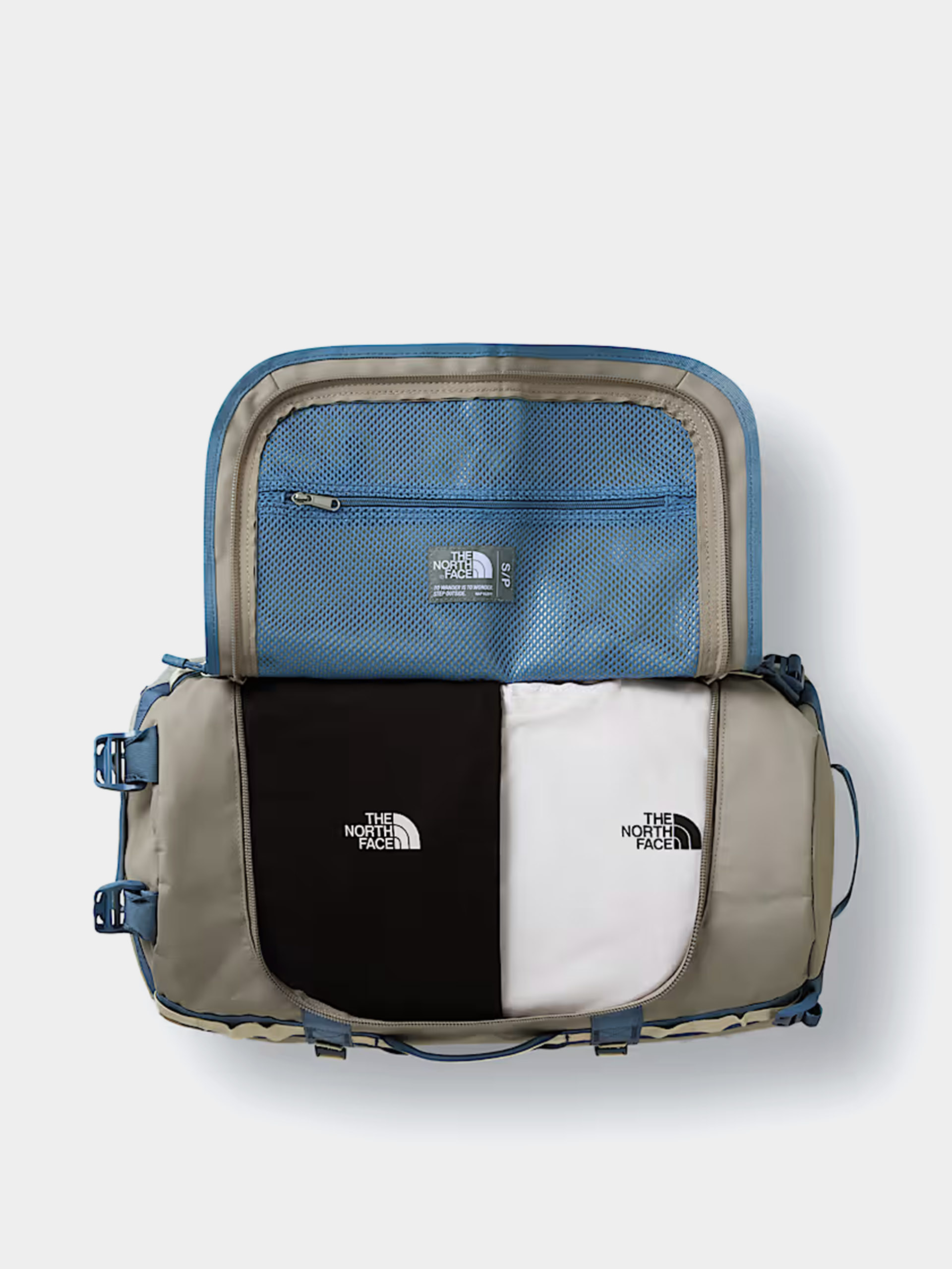 Geantă The North Face Base Camp Duffel S (stone slab/gran)