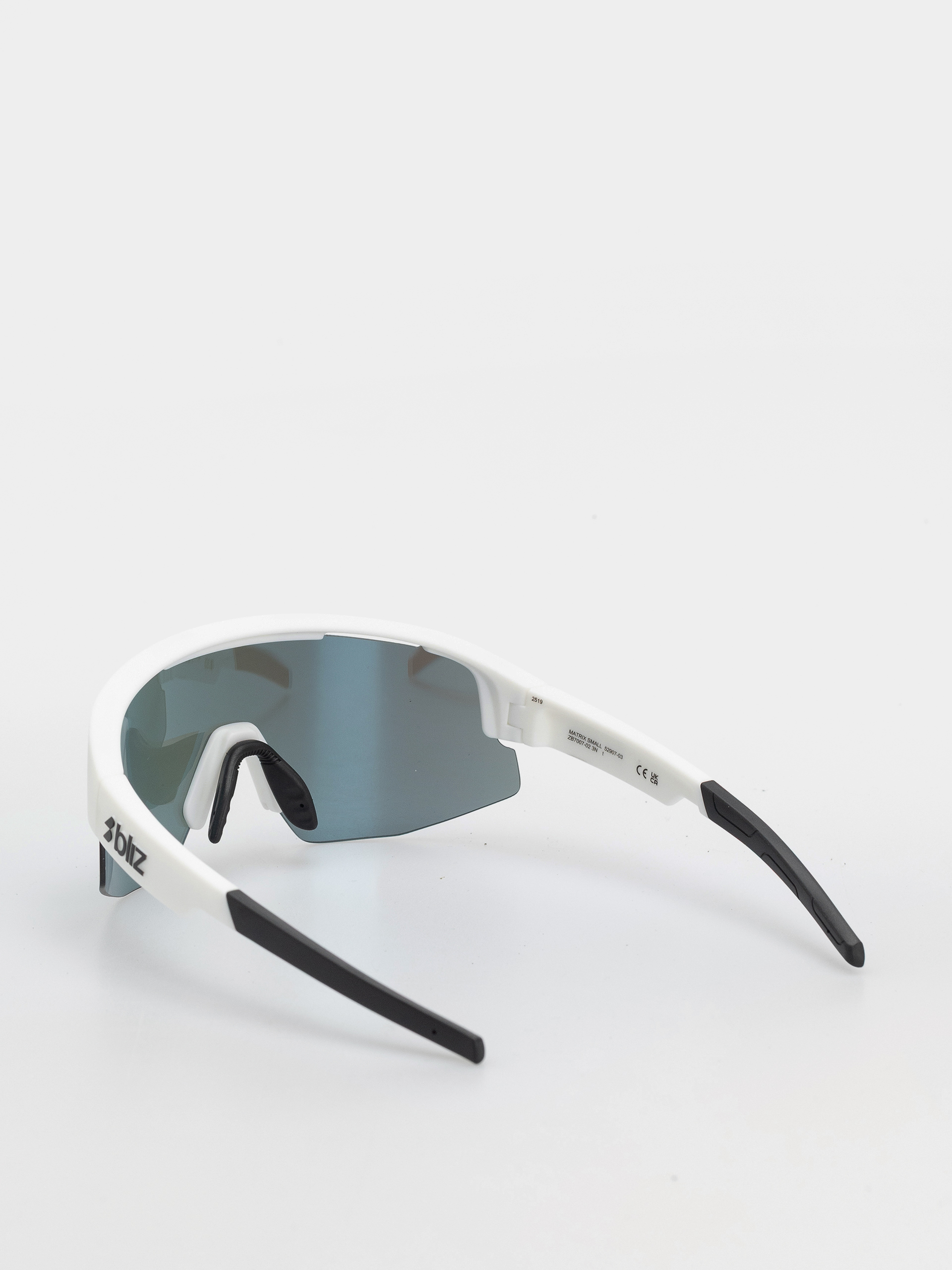 Ochelari de soare Bliz Matrix Small (matt white/smoke w blue multi)