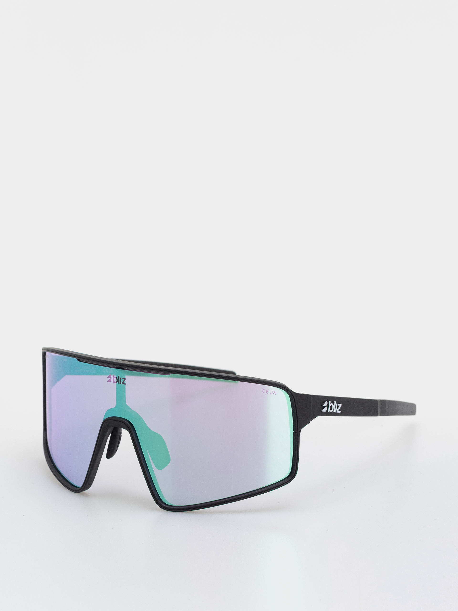 Ochelari de soare Bliz P001 (matt black/nano optics nordic light begonia - violet w blue multi)