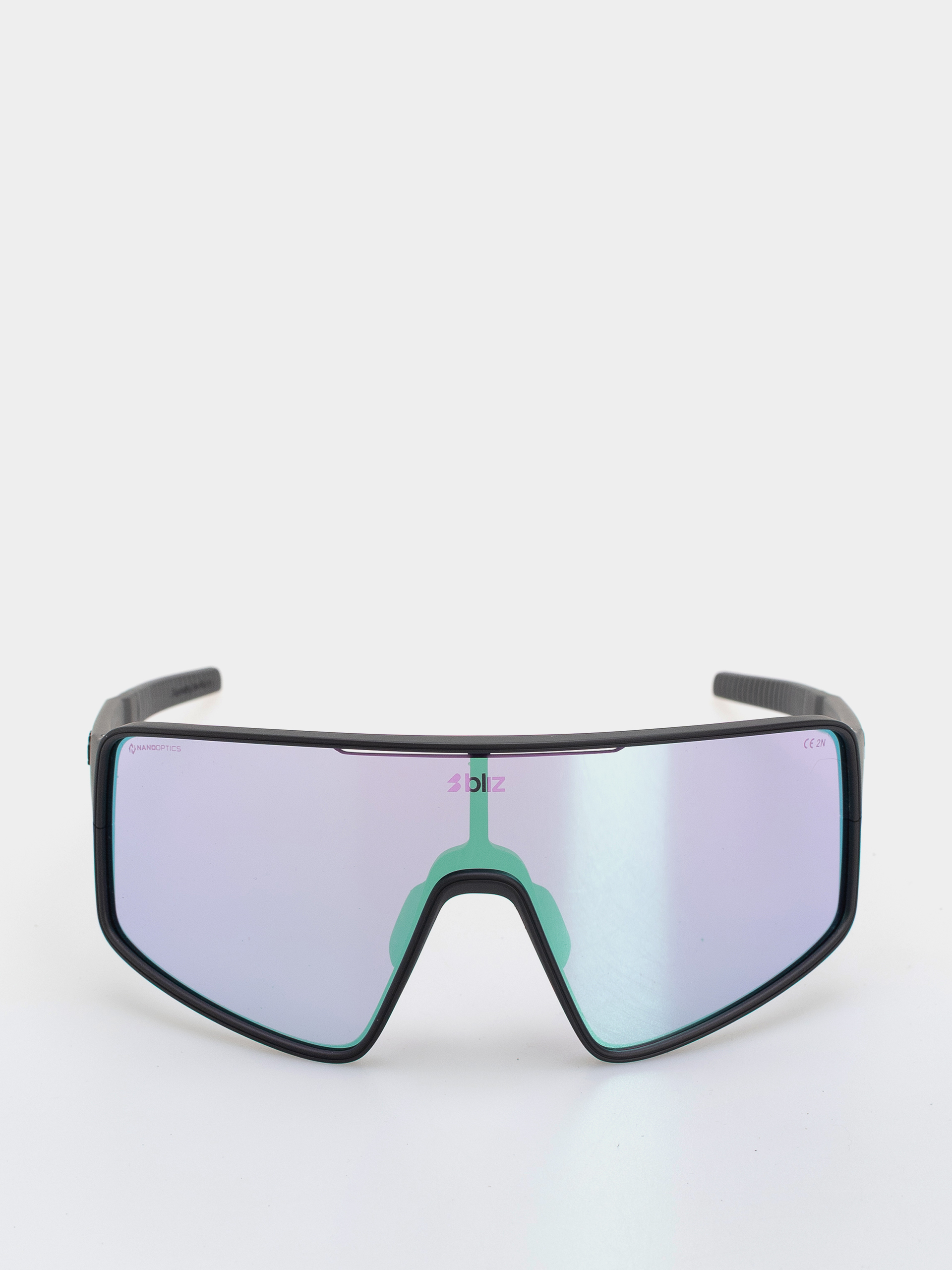 Ochelari de soare Bliz P001 (matt black/nano optics nordic light begonia - violet w blue multi)