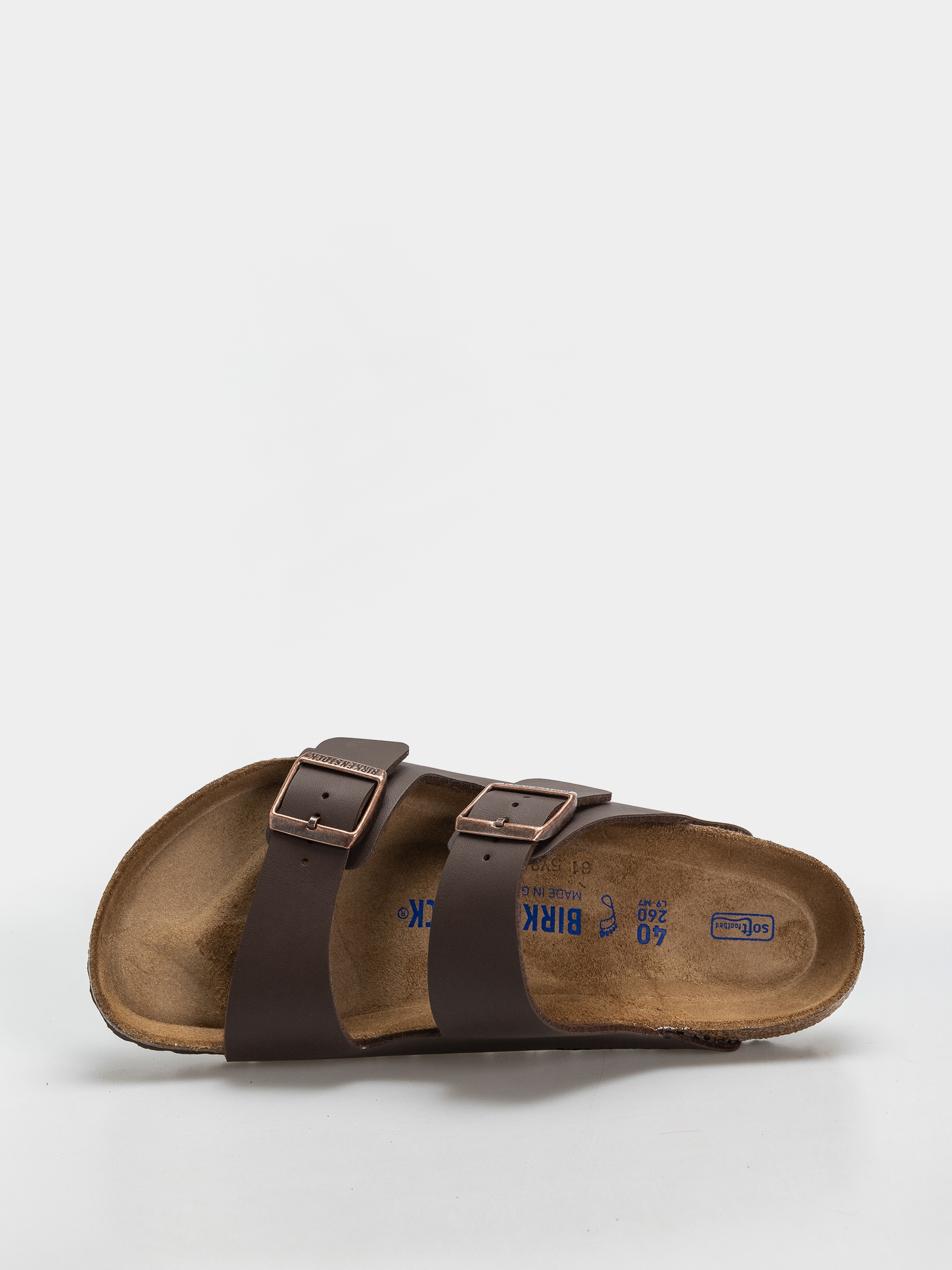 Șlapi Birkenstock Arizona Soft Footbed Birko Flor Regular (dark brown)