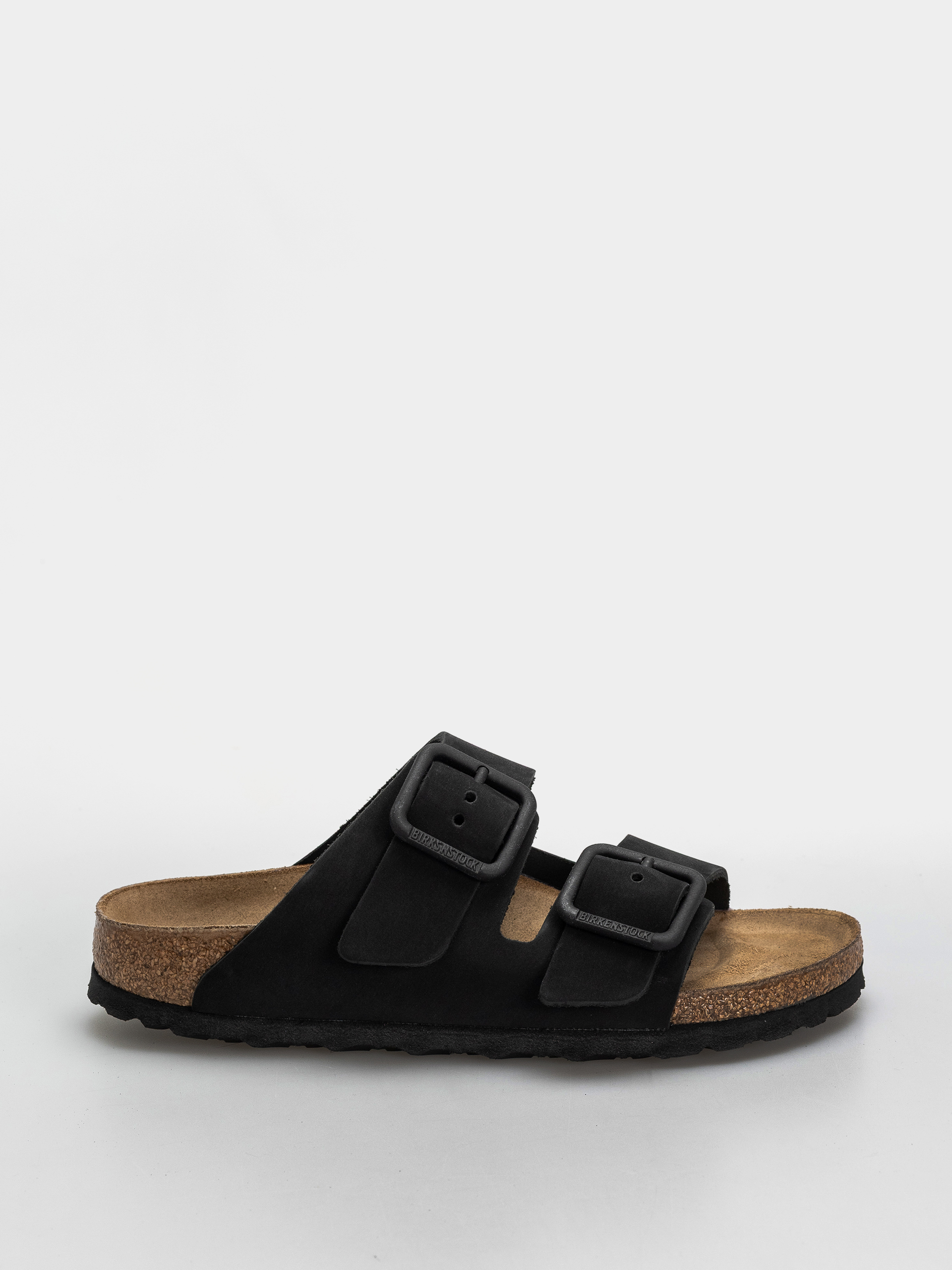 u0218lapi Birkenstock Arizona Wire Buckle Nubuck Leather Narrow (black)