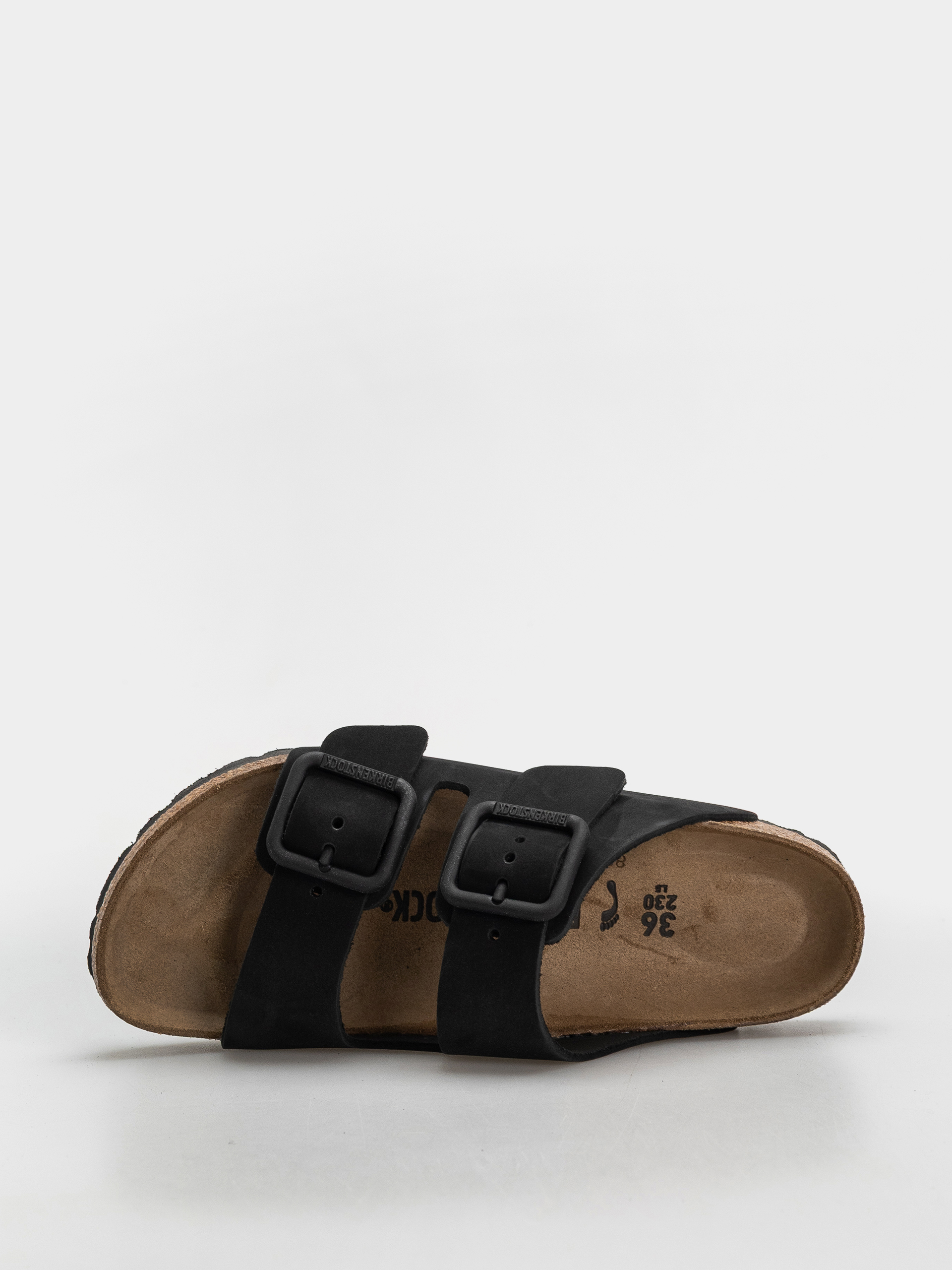 Șlapi Birkenstock Arizona Wire Buckle Nubuck Leather Narrow (black)