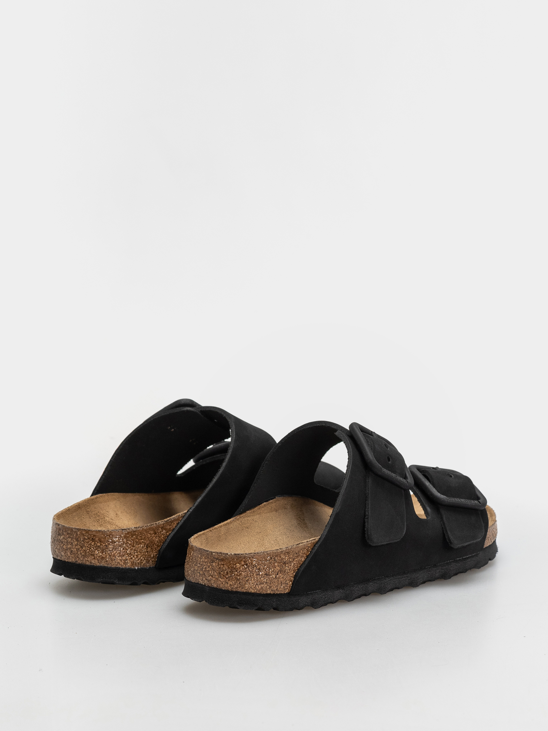 Șlapi Birkenstock Arizona Wire Buckle Nubuck Leather Narrow (black)
