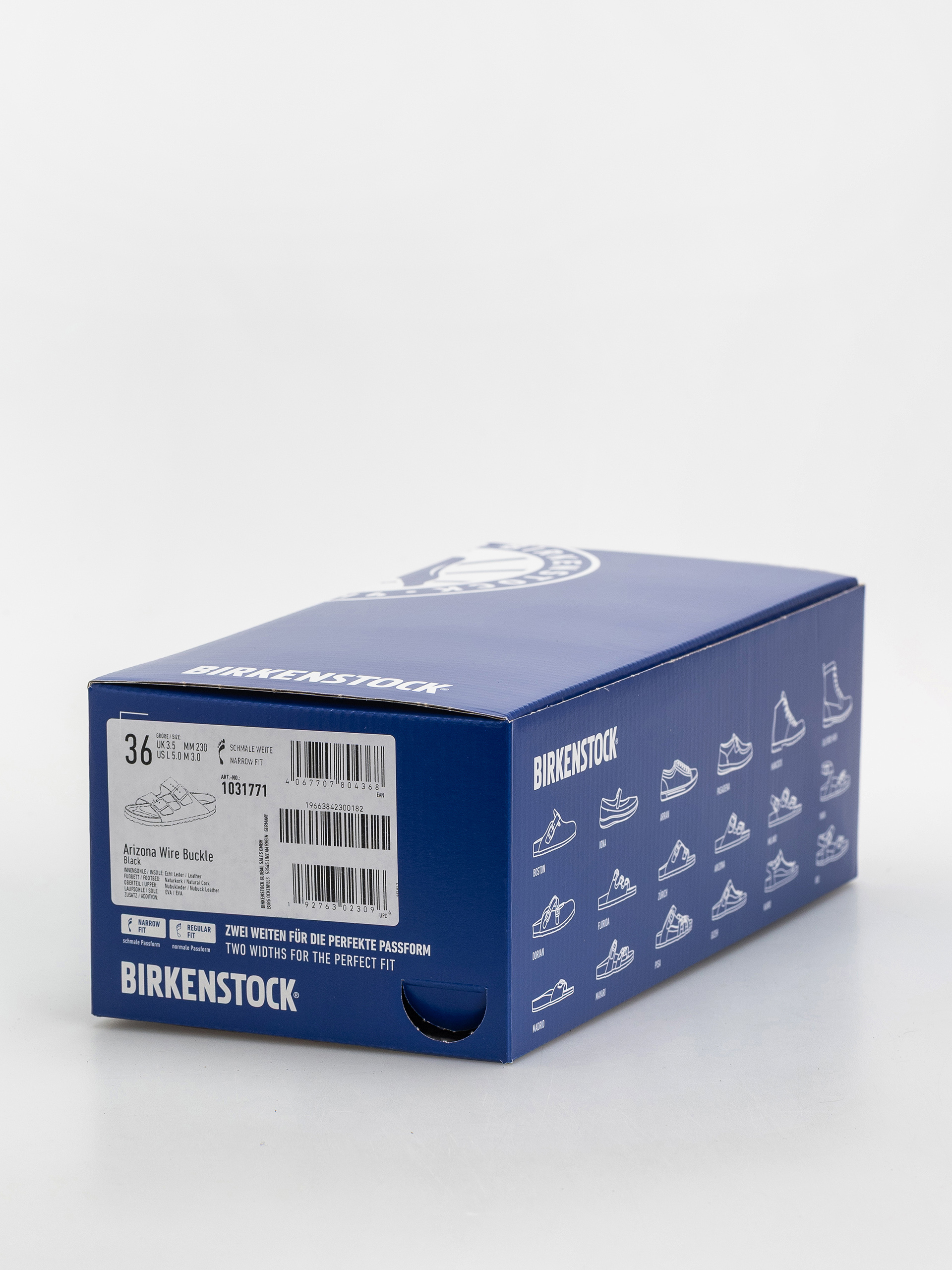 Șlapi Birkenstock Arizona Wire Buckle Nubuck Leather Narrow (black)