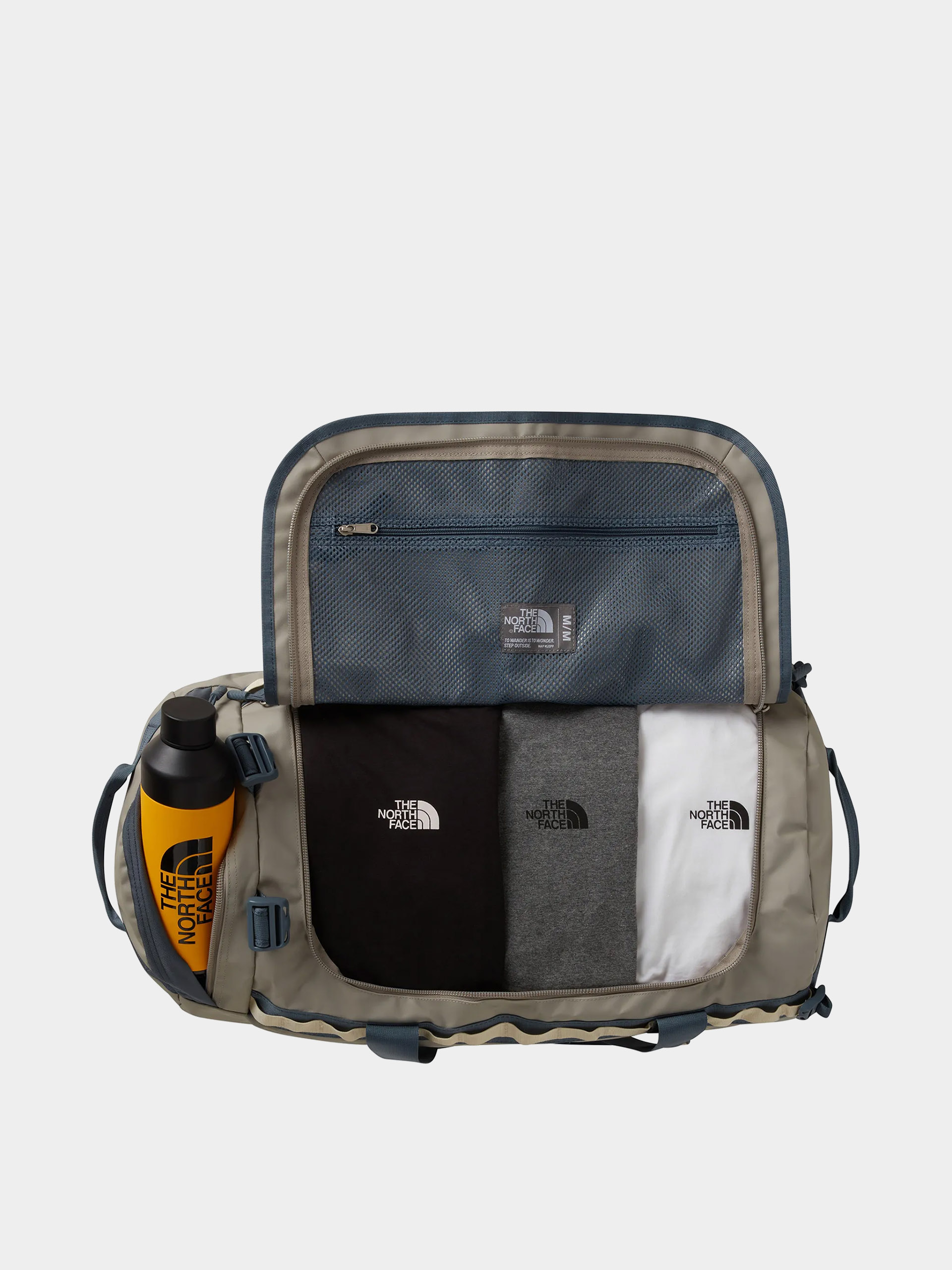 Geantă The North Face Base Camp Duffel M (stone slab/gran)