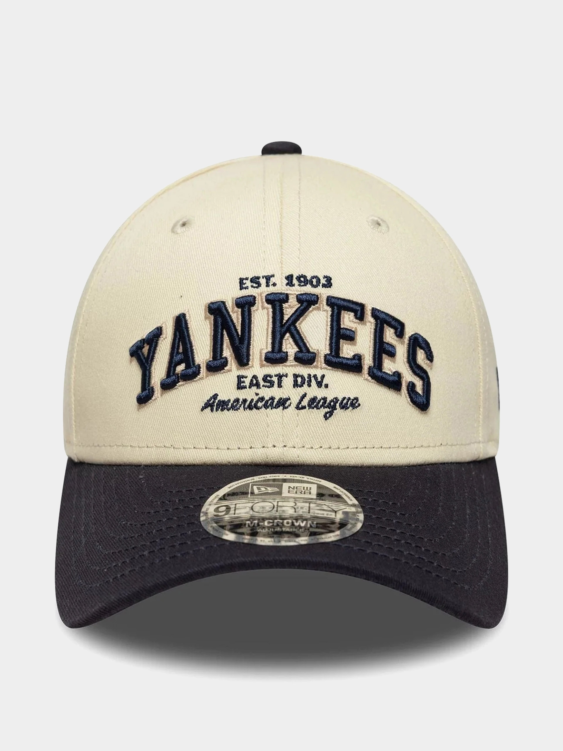 Șapcă New Era Wordmark 9Forty Mc New York Yankees (light cream/navy)
