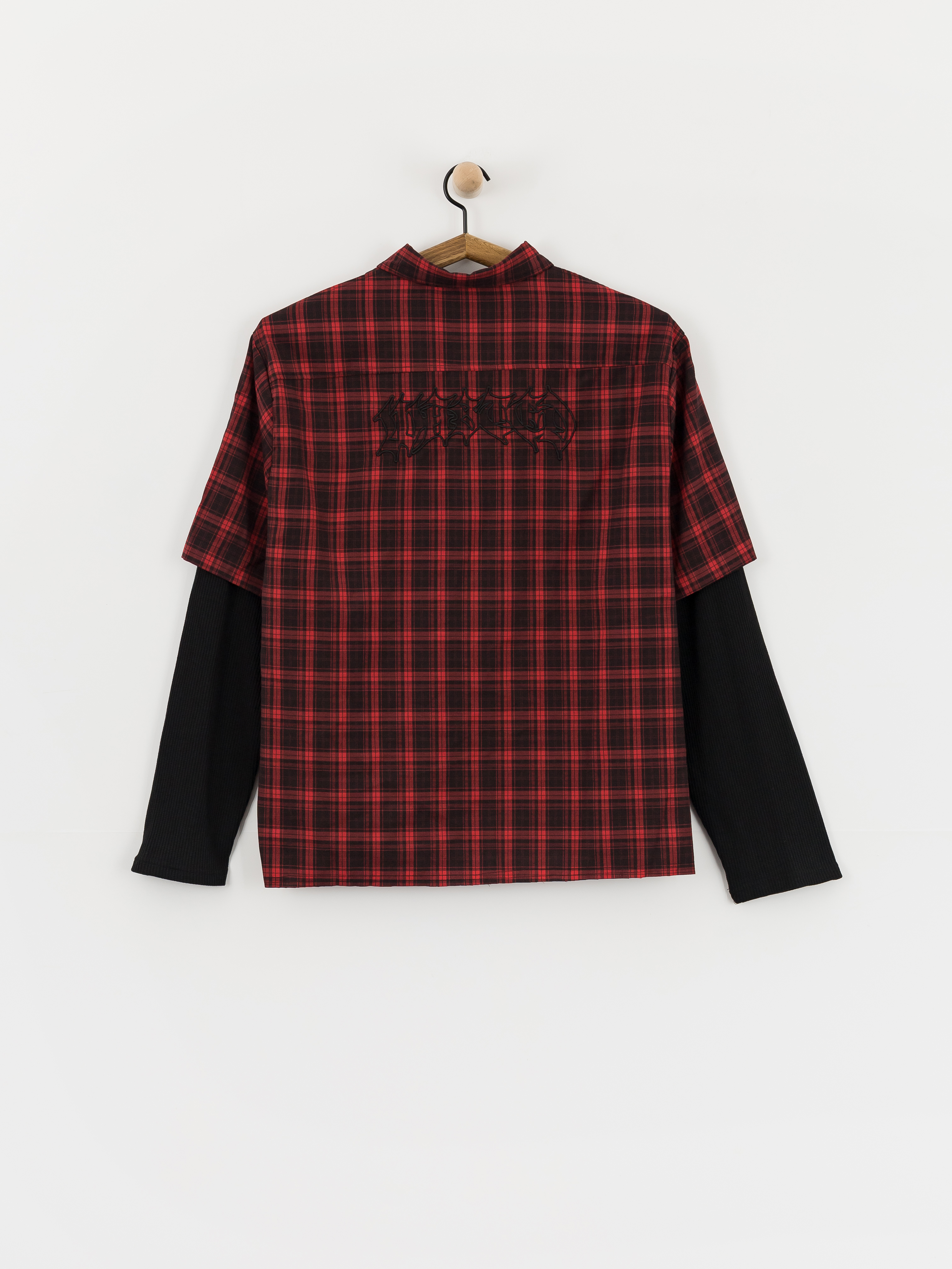 Cămașă Wasted Paris Tartan Age Shirt (fire red/black)
