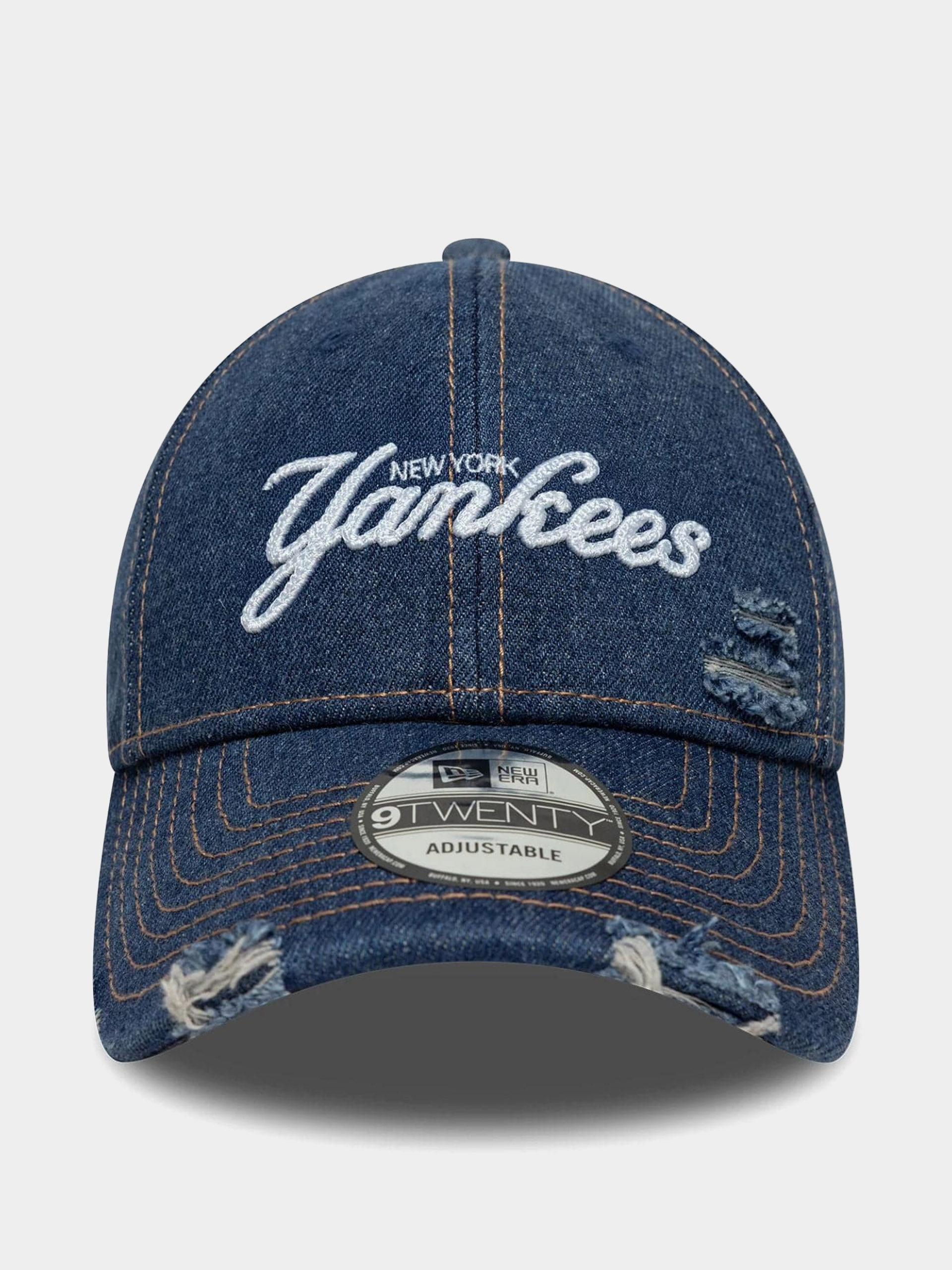 Șapcă New Era Denim Distress 9Twenty New York Yankees (navy)