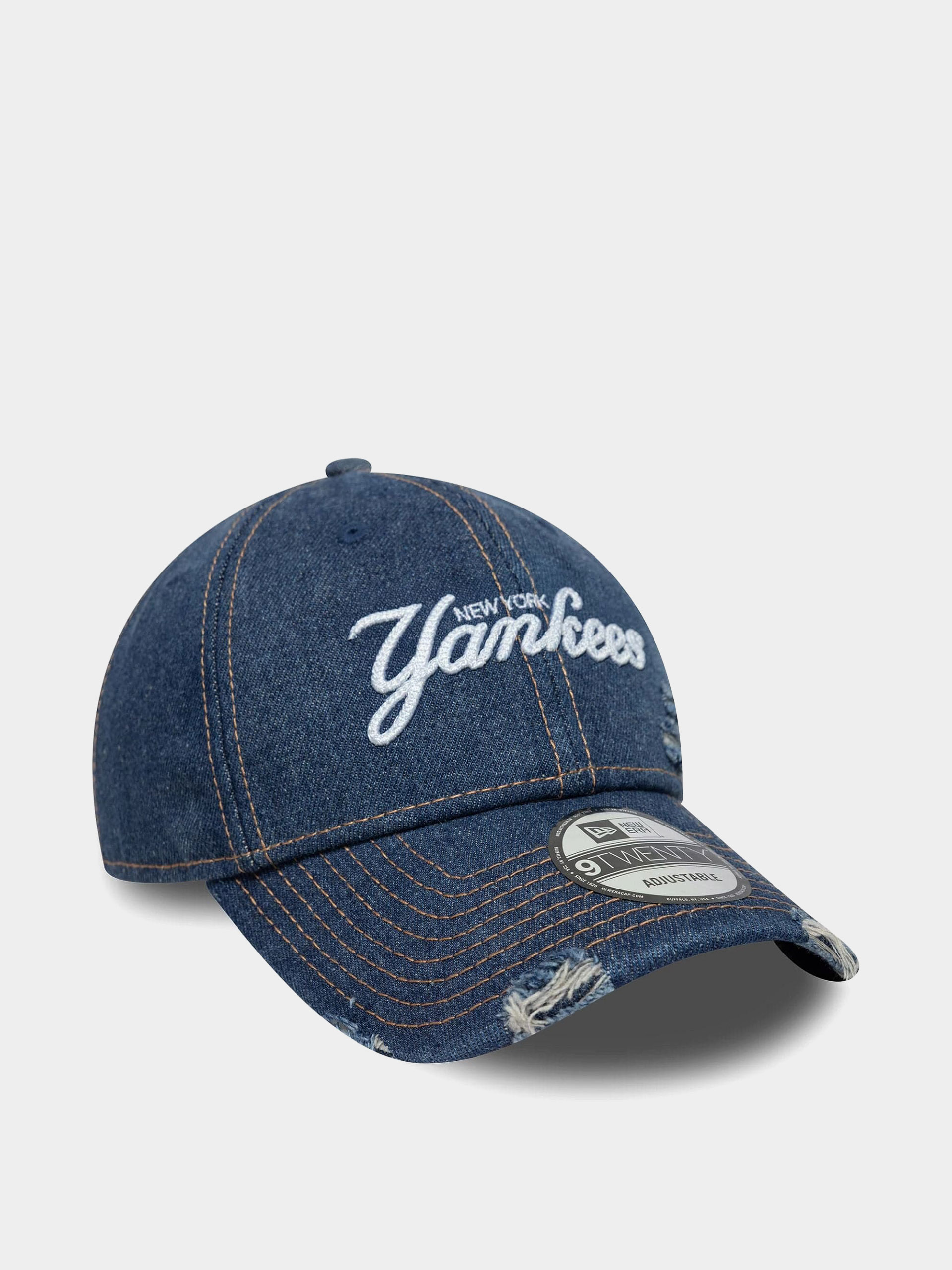 Șapcă New Era Denim Distress 9Twenty New York Yankees