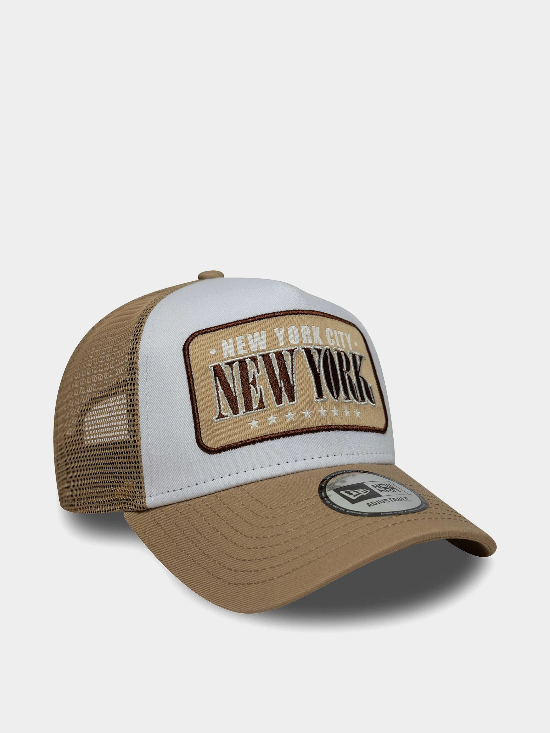 Șapcă New Era Location Patch Trucker (camel/white)