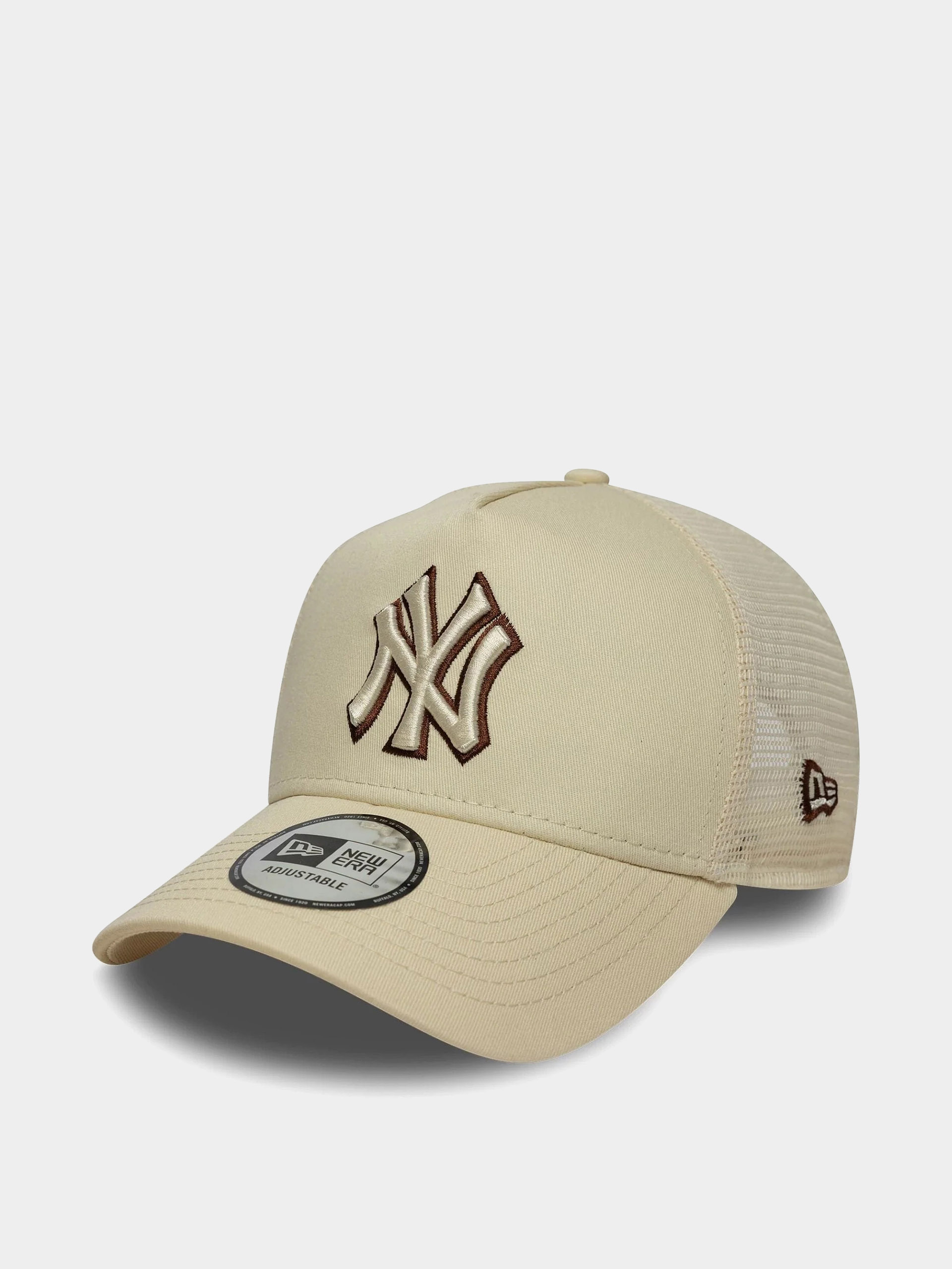 u0218apcu0103 New Era Outline Trucker New York Yankees (light chestnut)
