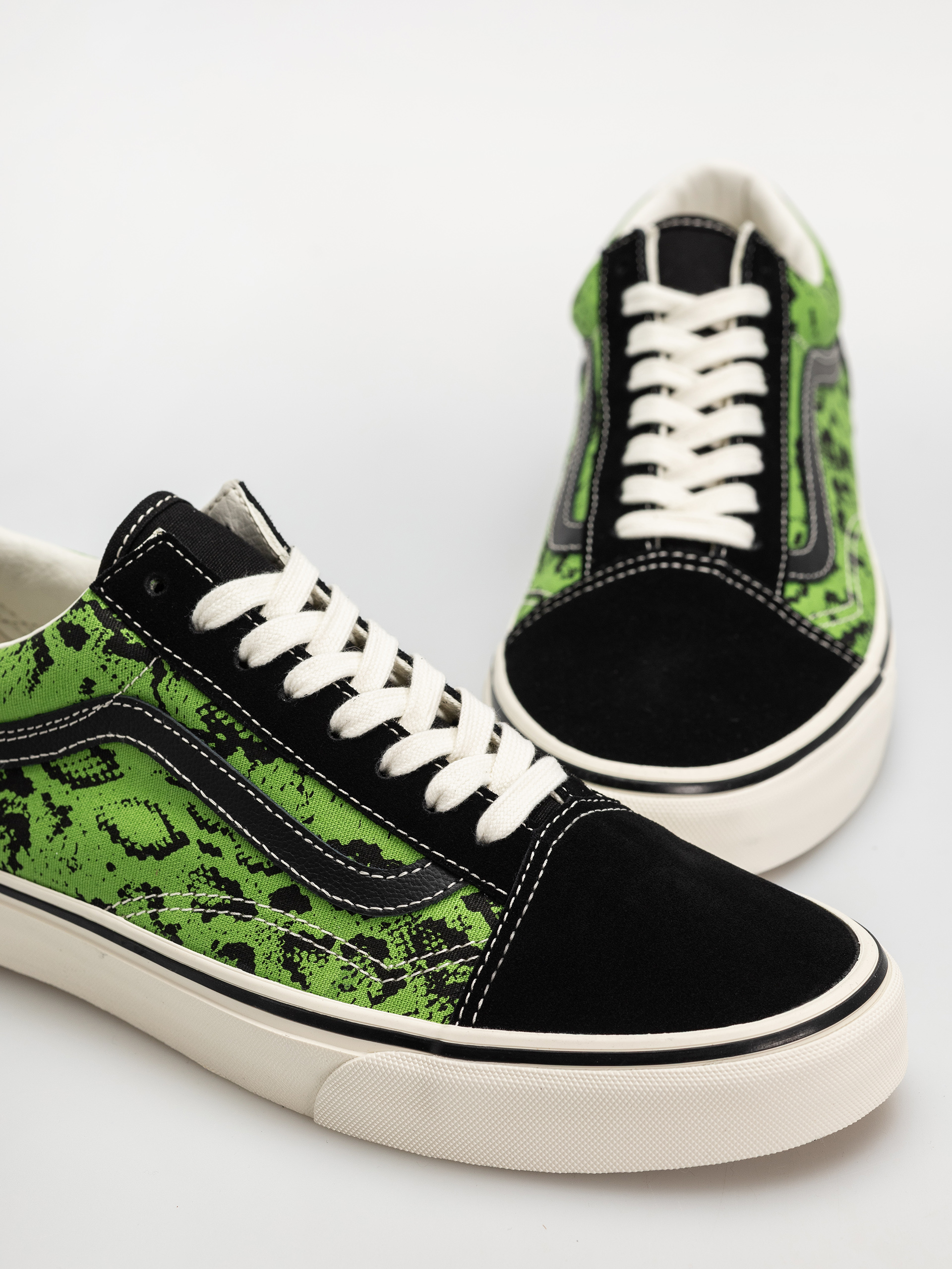 Pantofi Vans Old Skool (black/lime)