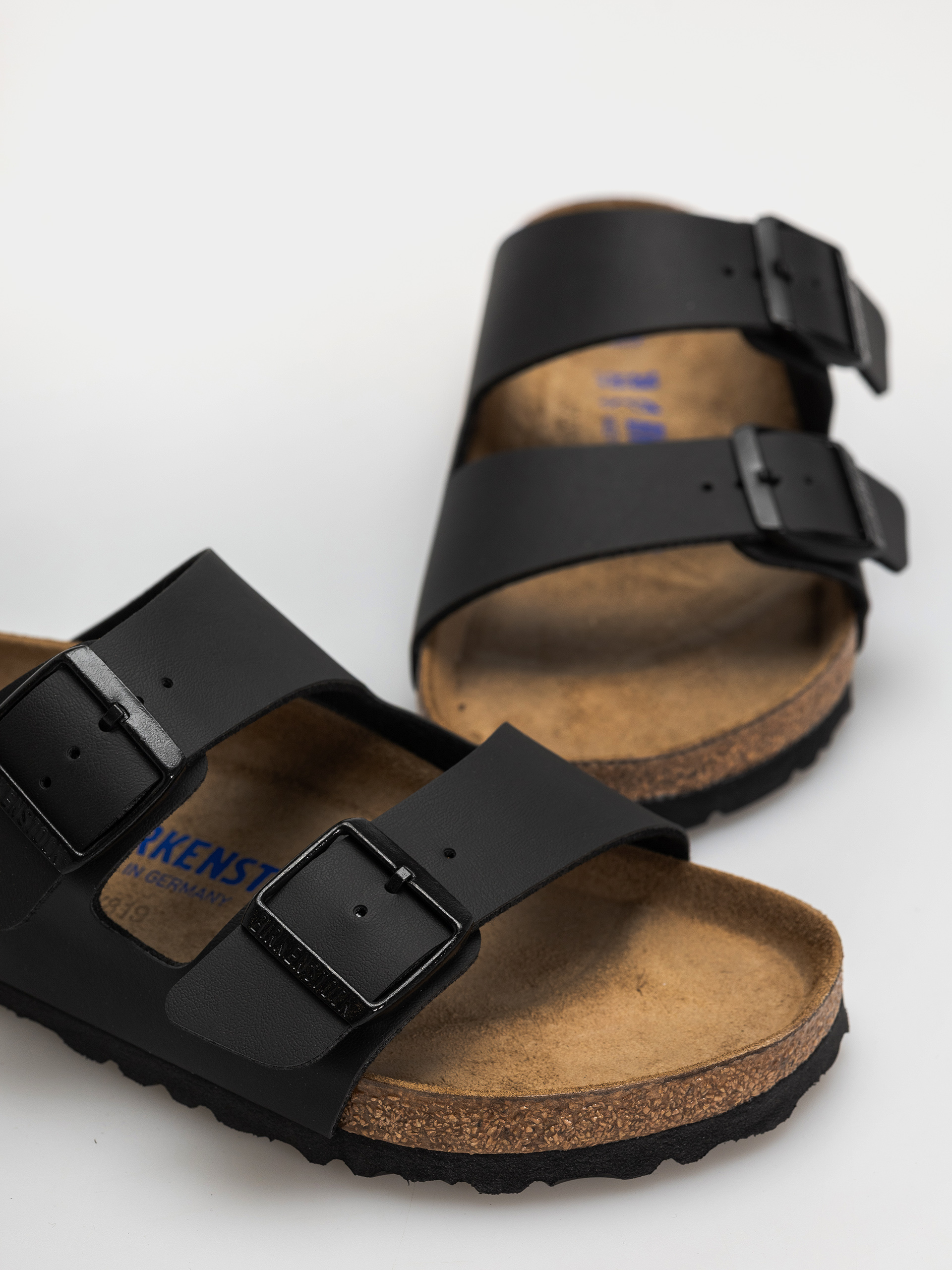 Șlapi Birkenstock Arizona Soft Footbed Birko Flor Regular (black)