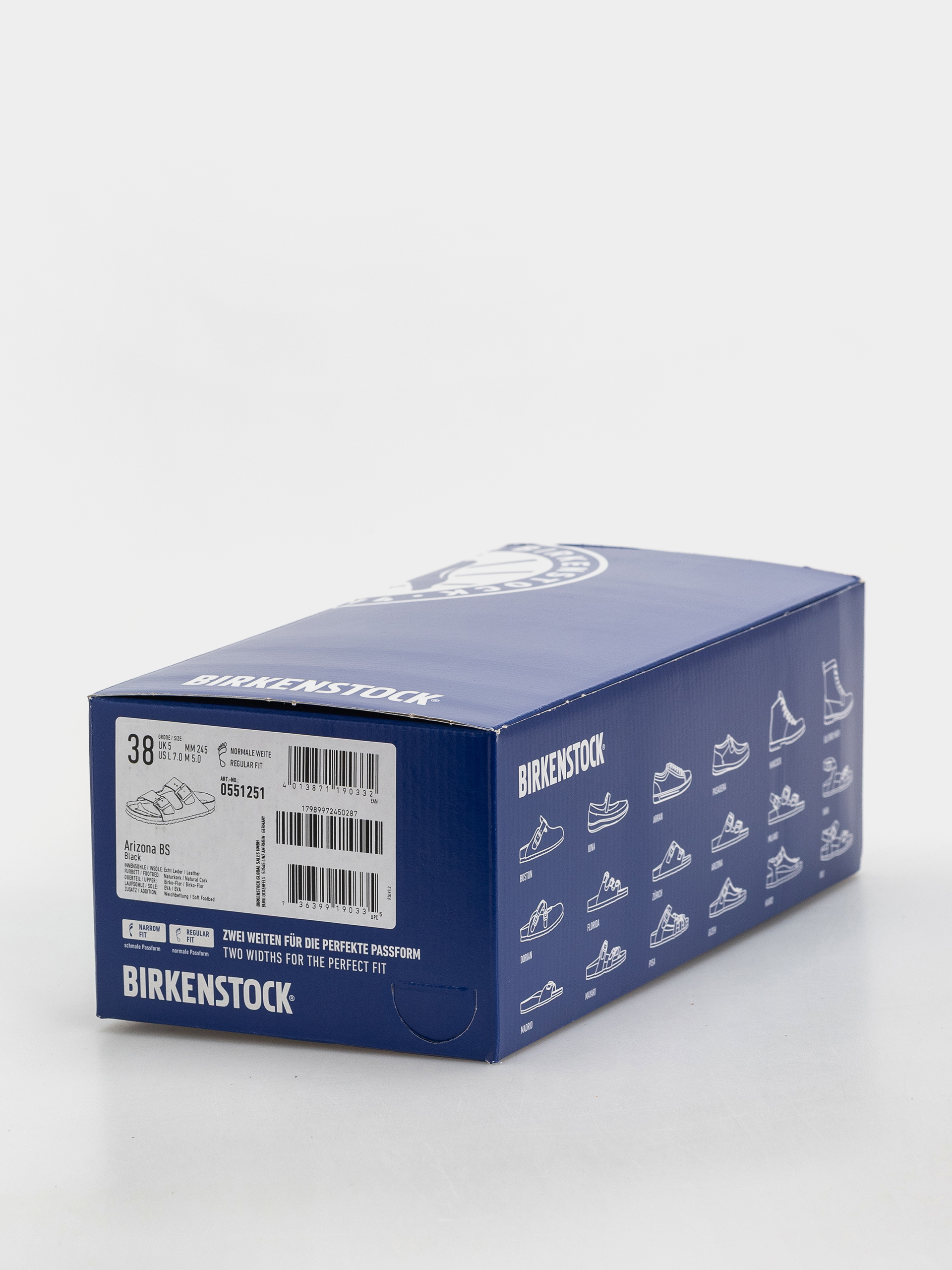 Șlapi Birkenstock Arizona Soft Footbed Birko Flor Regular (black)