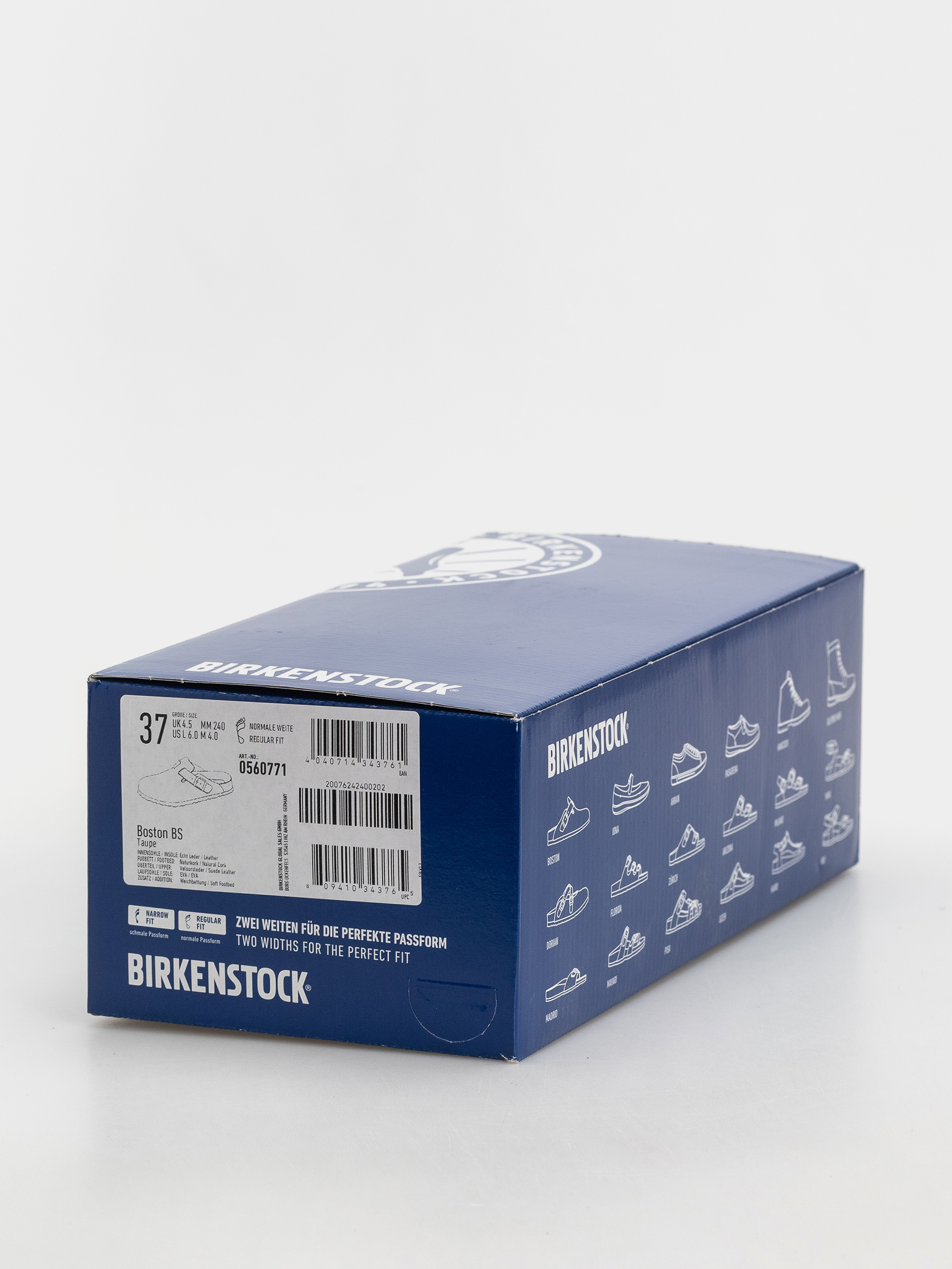 Șlapi Birkenstock Boston SFB Suede Leather Regular (taupe)