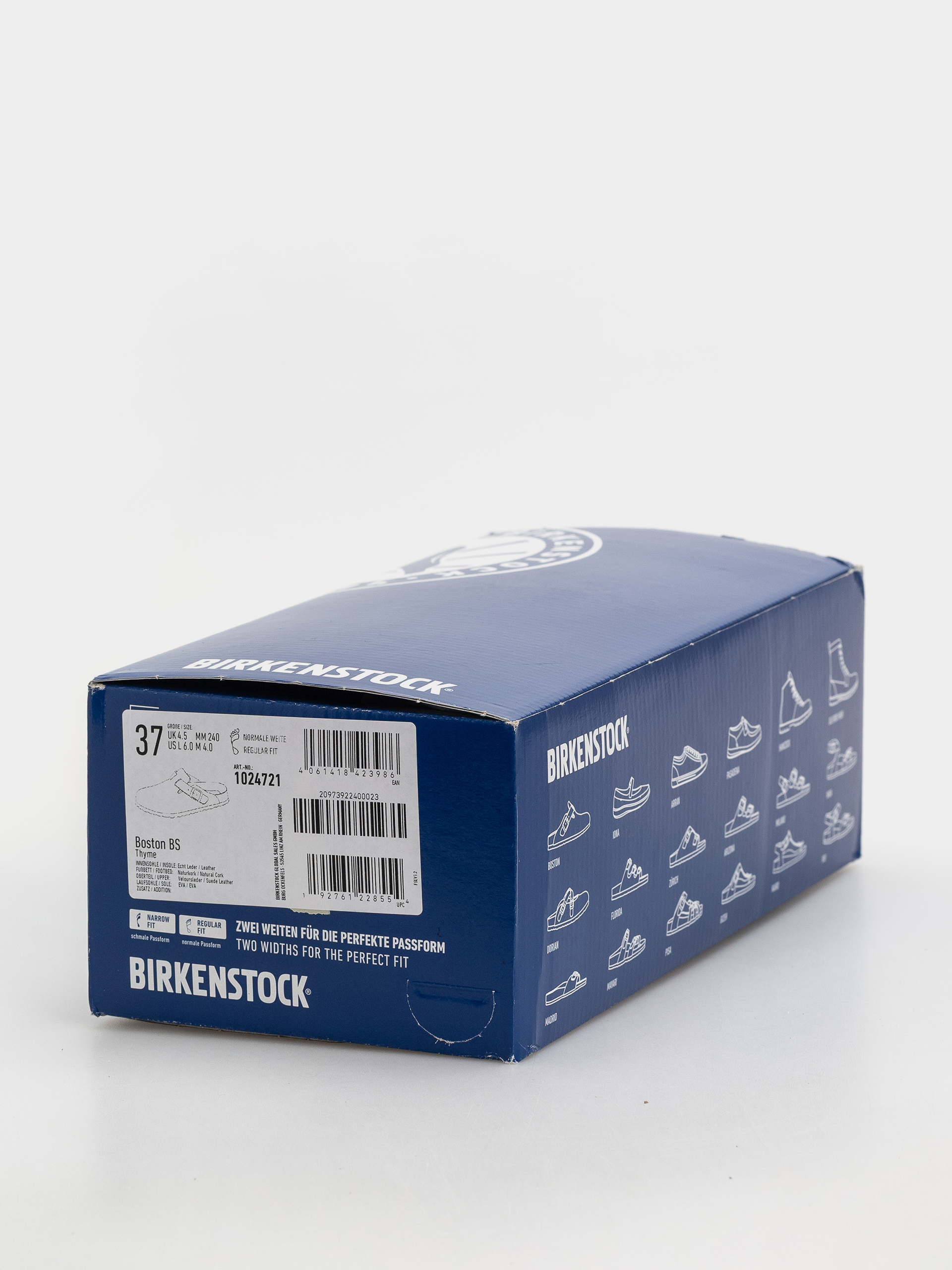 Șlapi Birkenstock Boston Suede Leather Regular (thyme)