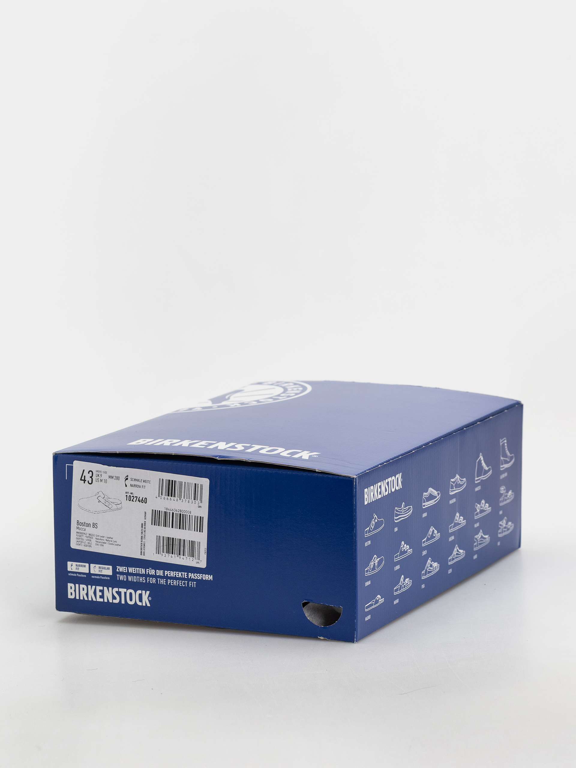 Șlapi Birkenstock Boston Suede Leather Narrow (mocca)